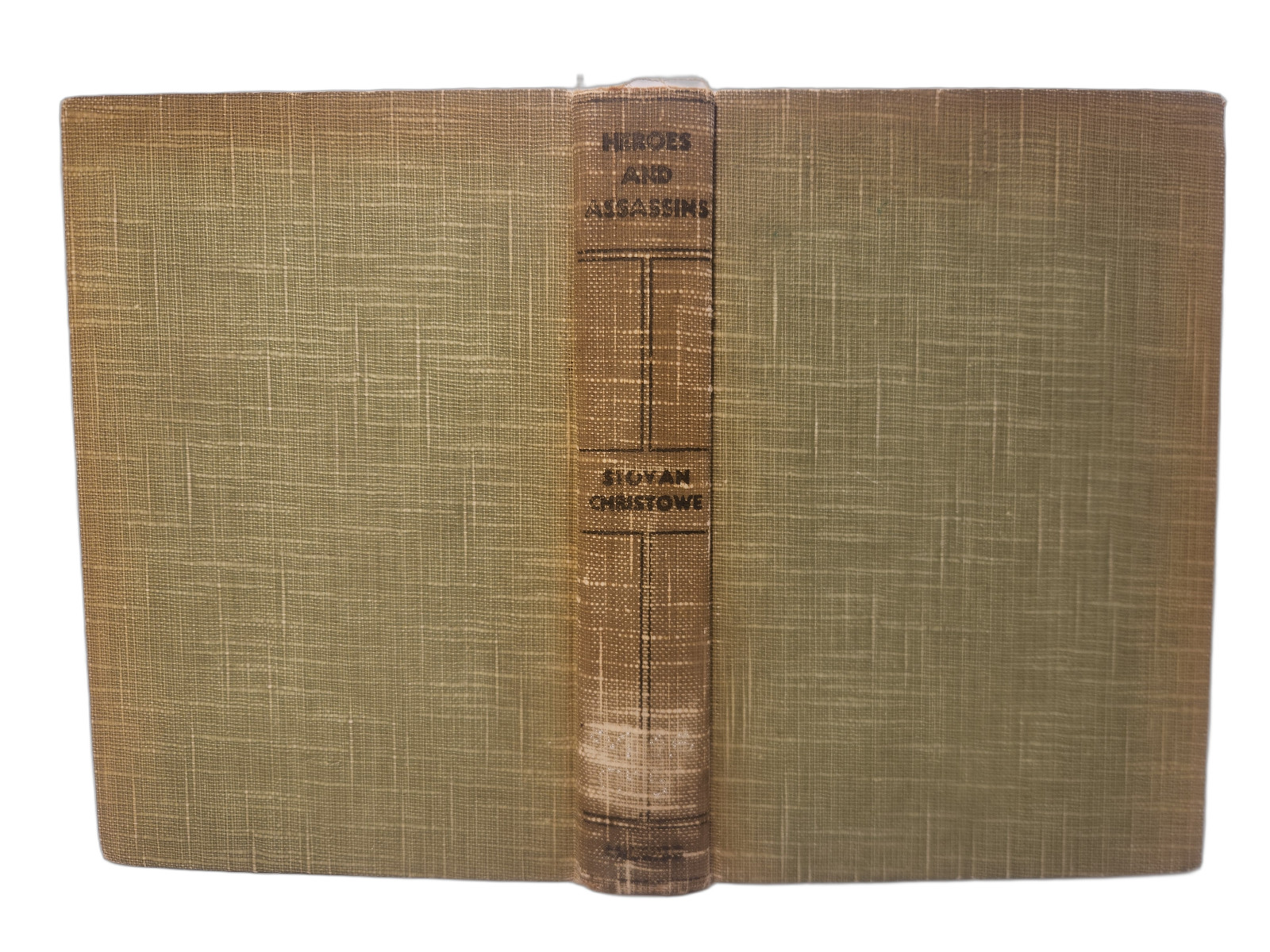 INSCRIBED by author, 1st Ed. / Heroes and Assassins / Stoyan Christowe / 1935