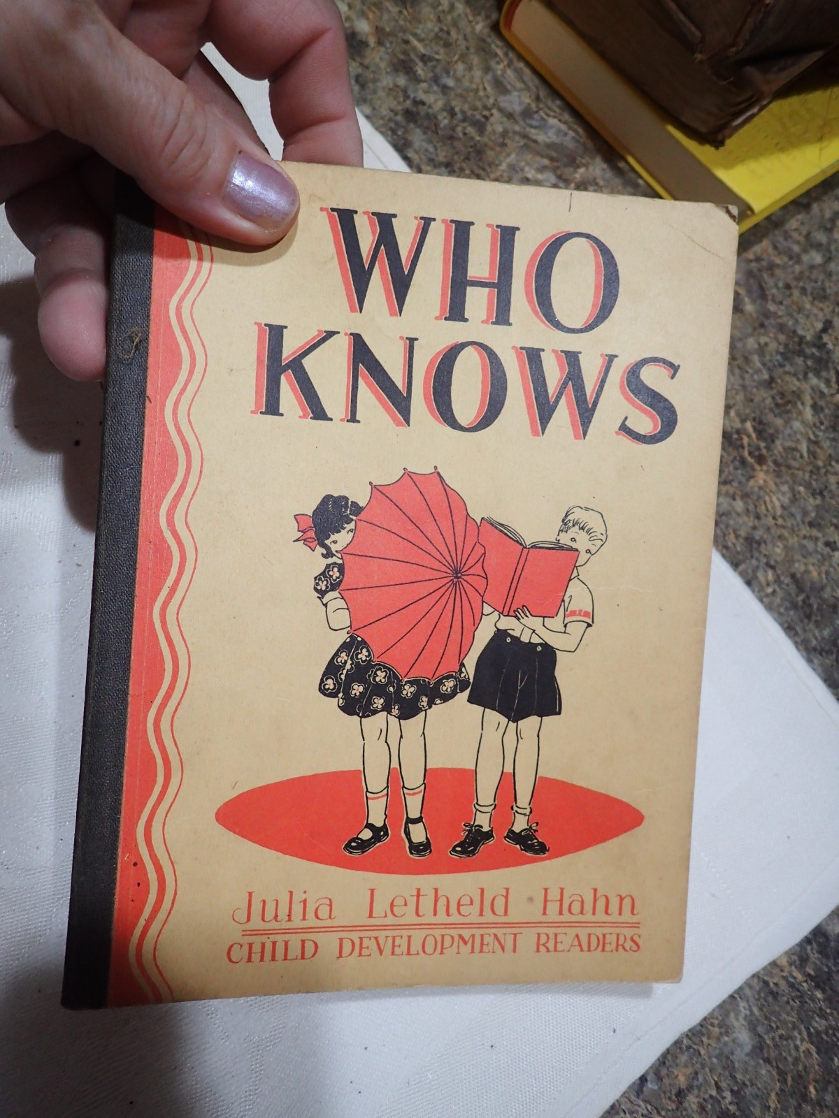 1937 Child Development Readers Who Knows School Book Houghton Mifflin