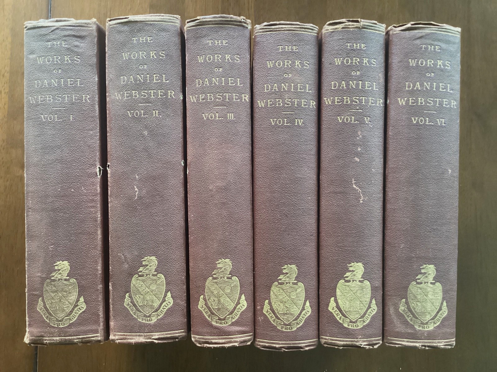 The Works of Daniel Webster- 1869 – 6 Vol Set – Boston Little Brown & Co.