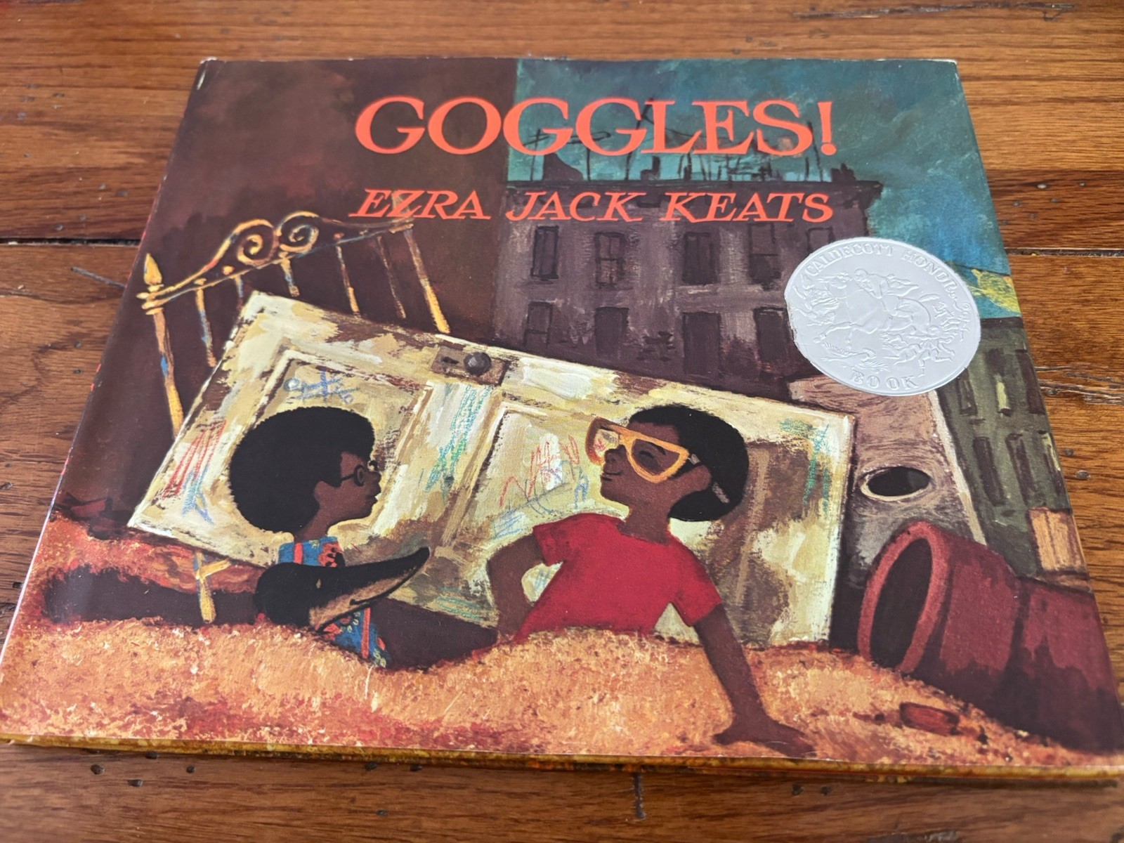 SCARCE SIGNED!! Goggles by Ezra Jack Keats. Early printing. VG+/VG+