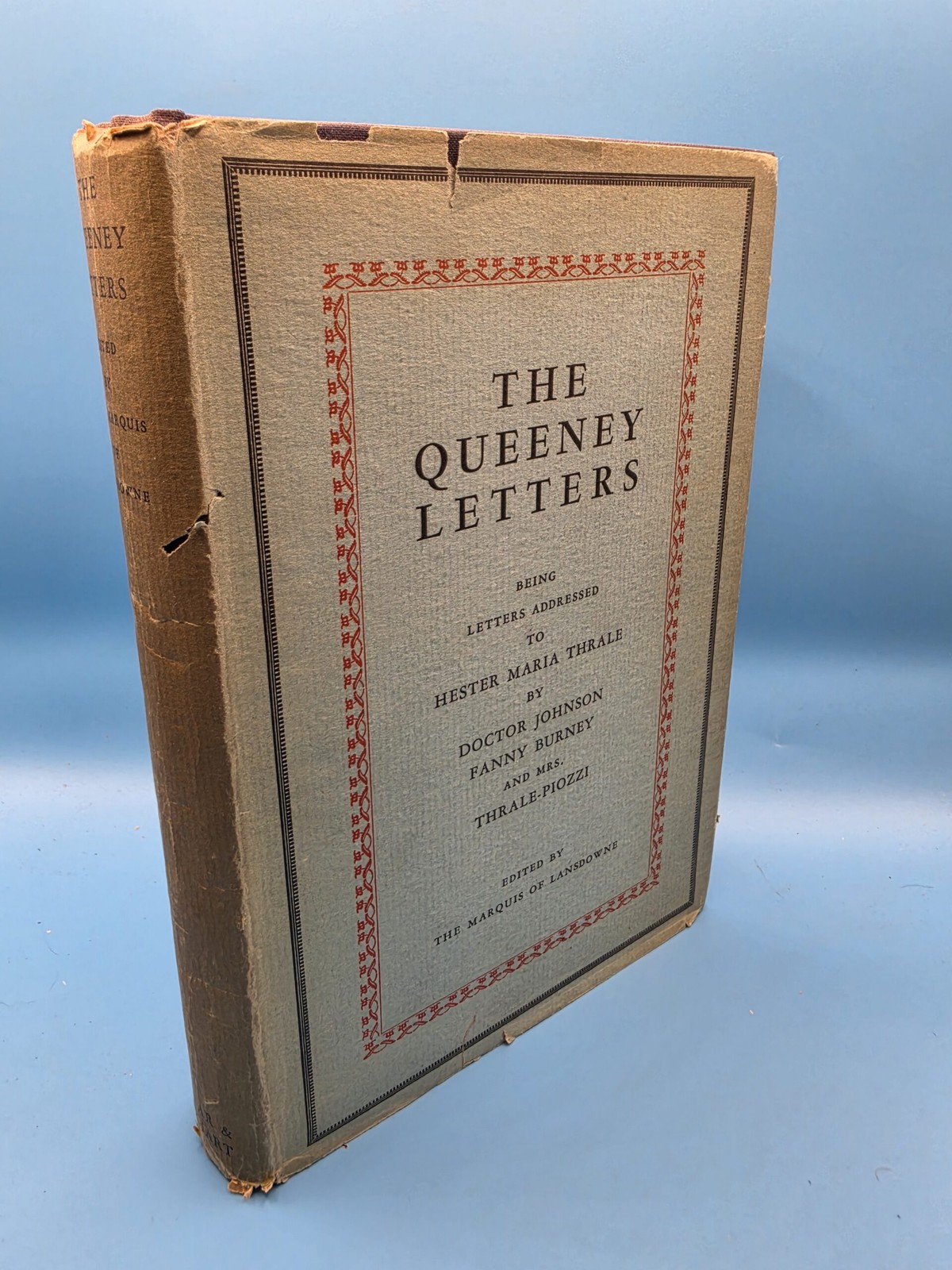 The Queeney Letters being letters addressed to Hester Maria Thrale