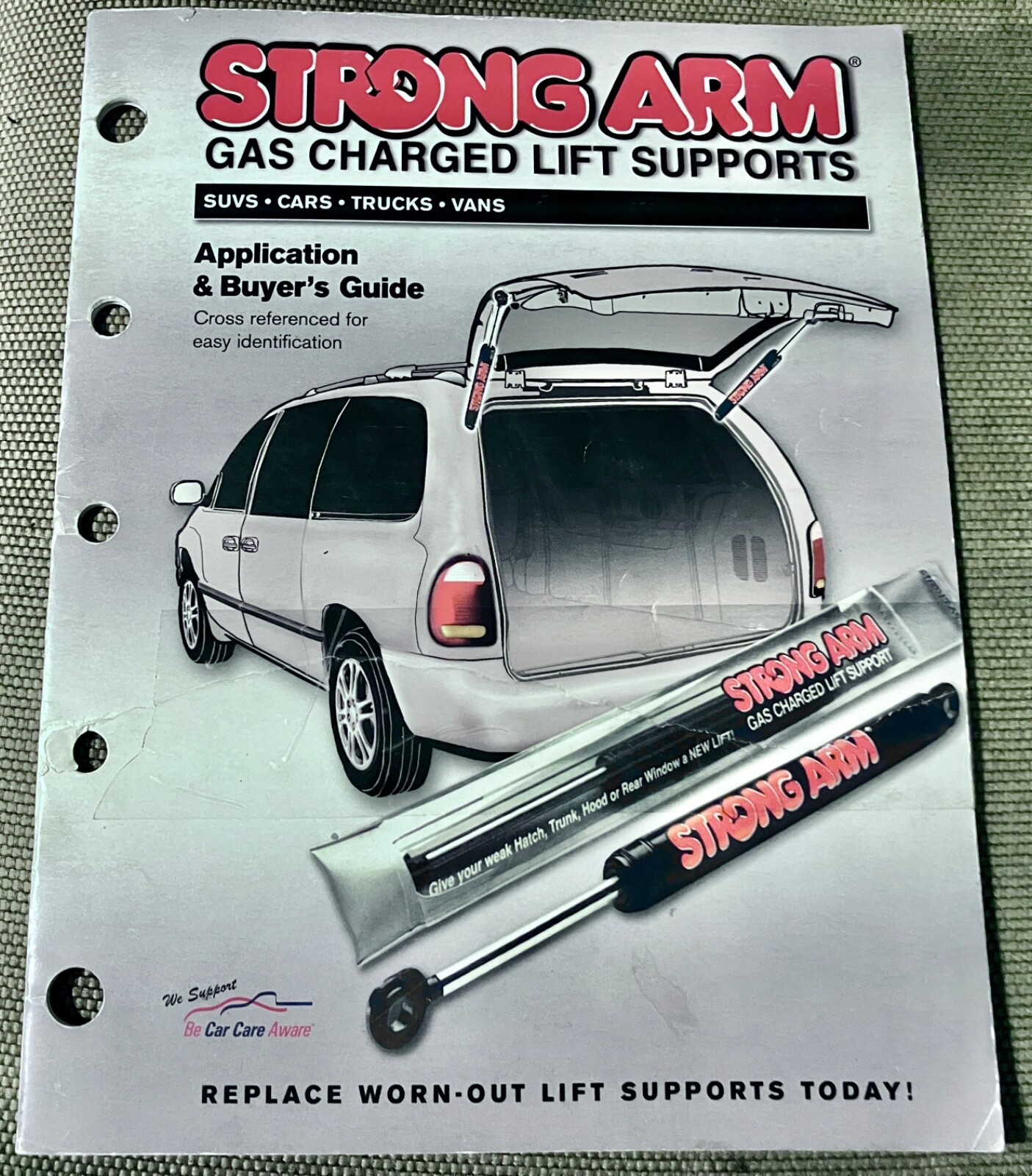 2003 Strong Arm Gas Charged Lift Supports Application and Buyer’s Guide