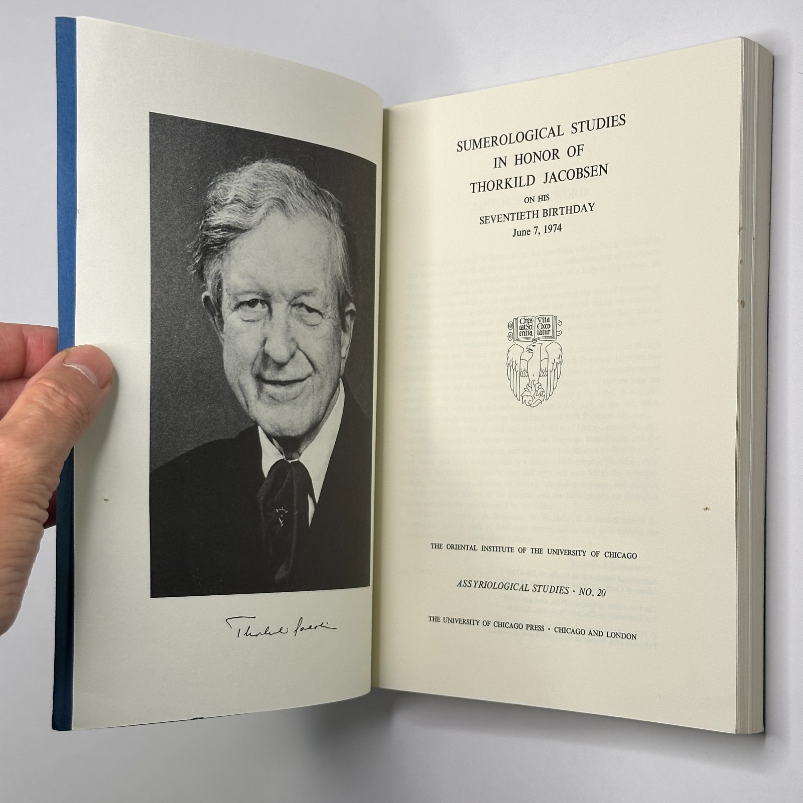 Ancient Mesopotamia “Sumerological Studies in Honor of Thorkild Jacobsen” (1976)