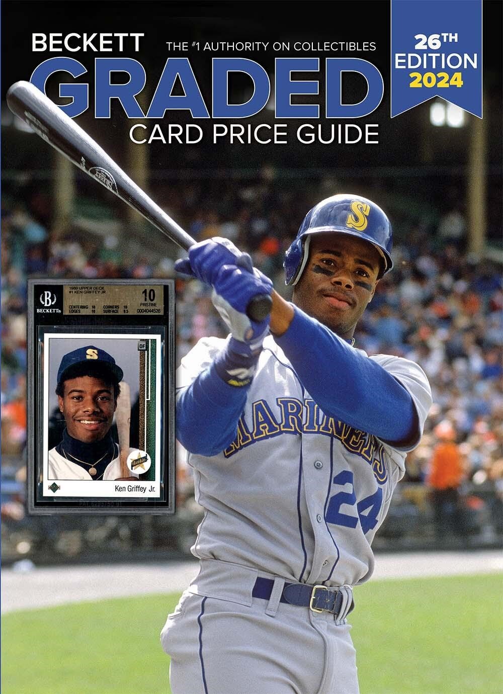 Beckett Graded Card Price Guide 2024 26th Ed Catalog Ken Griffey Jr w/ Gaming