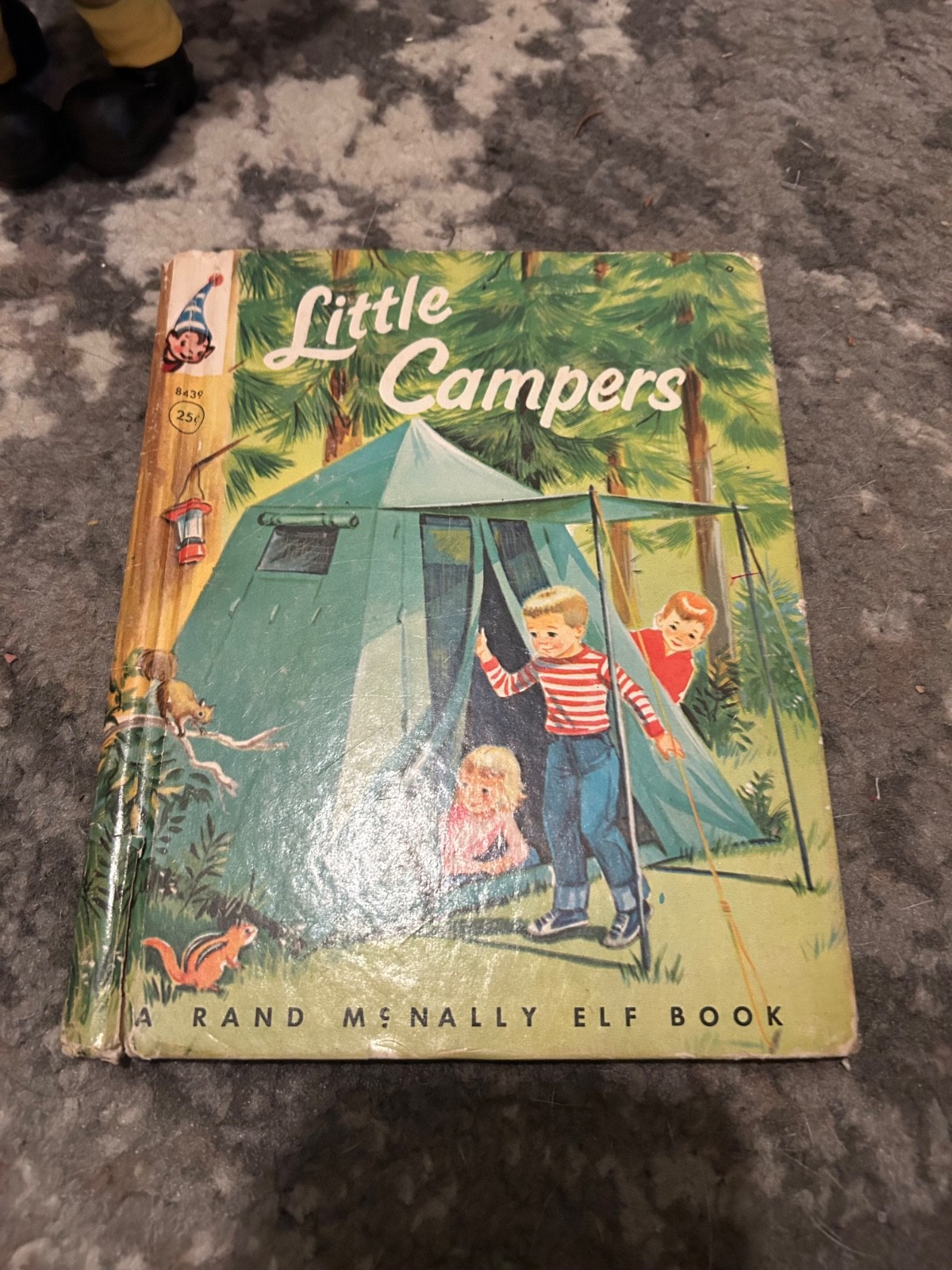 1963 Rand McNally ELF BOOK #8439 “Little Campers” children’s book SUBURBAN LIFE