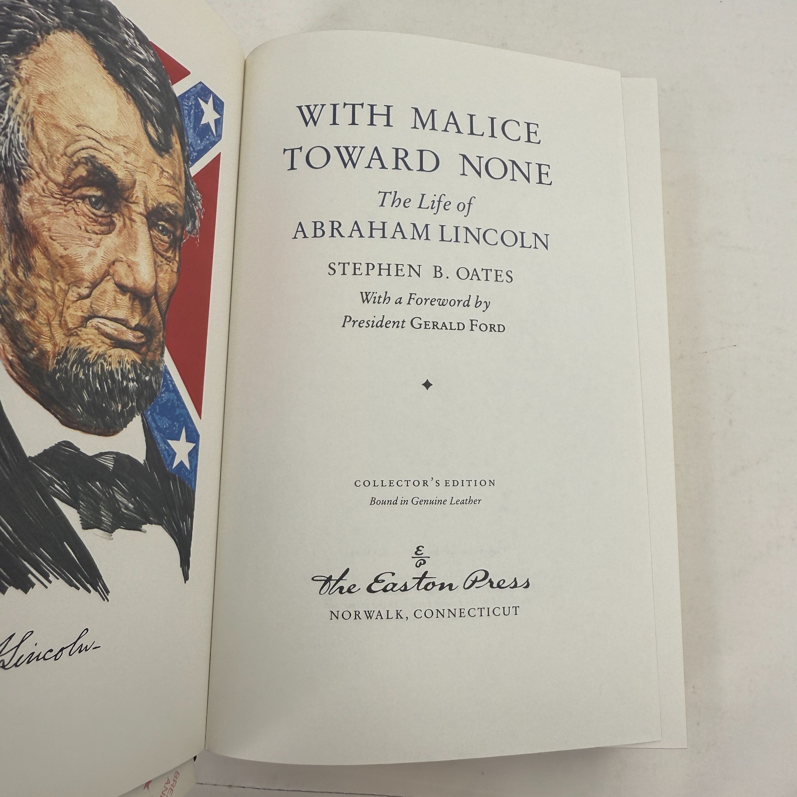 With Malice Towards None by Stephen B. Oates 1977 Easton Press Gold Foil HC