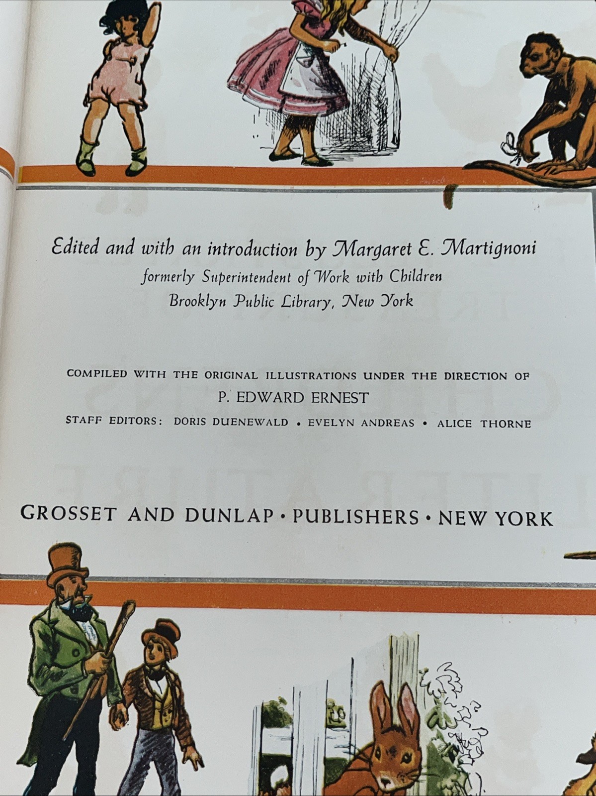 1955 Vtg Illustrated Treasury Of Children’s Literature 512pp Classics Poems