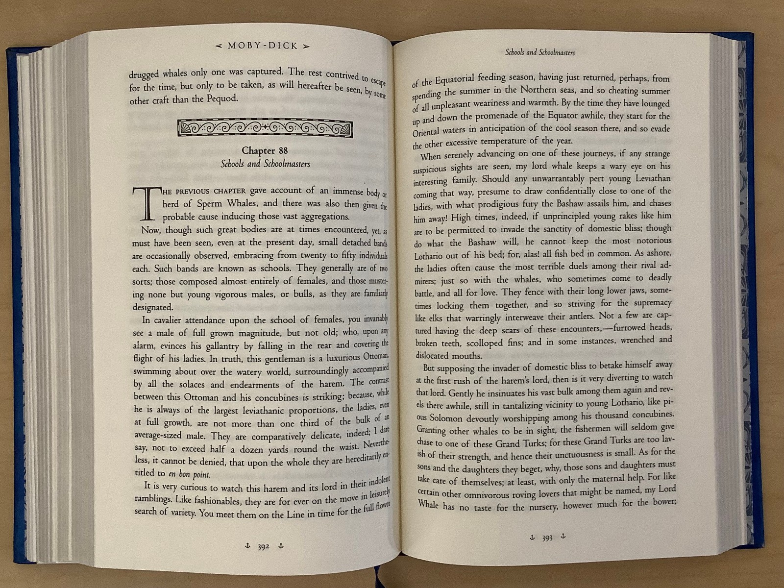 Moby-Dick by Herman Melville – leather-bound – VG