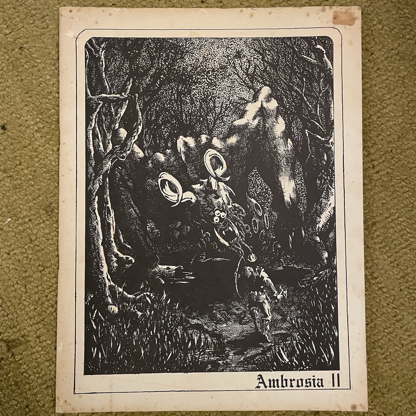 AMBROSIA II 1973 32 pages ALAN GULLETTE Fantasy Magazine Good Condition