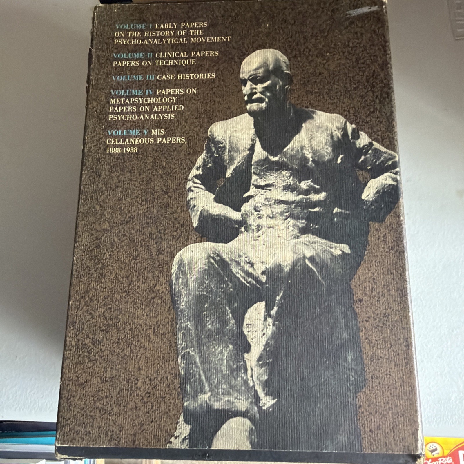 Sigmund Freud, Collected Papers Box Set 1st American Ed 1959 HC Missing Vol 4