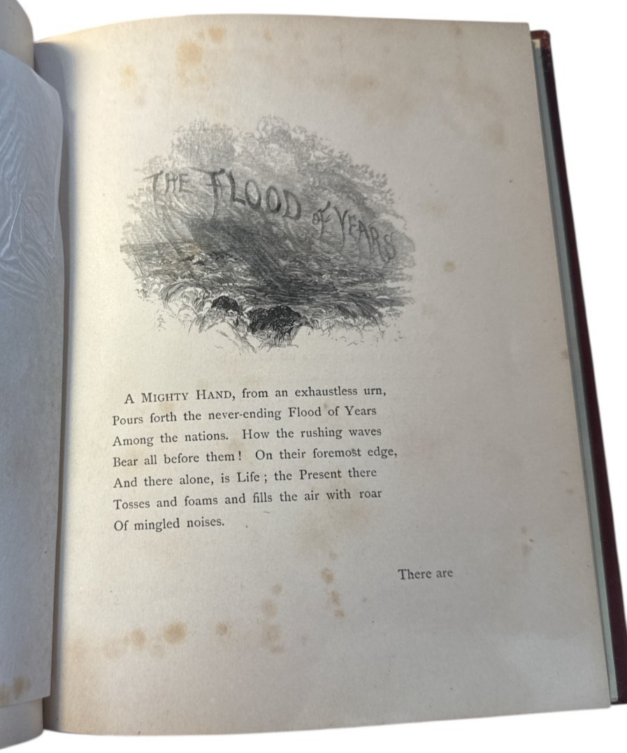 William Cullen Bryant / THE FLOOD OF YEARS 1st Edition 1878