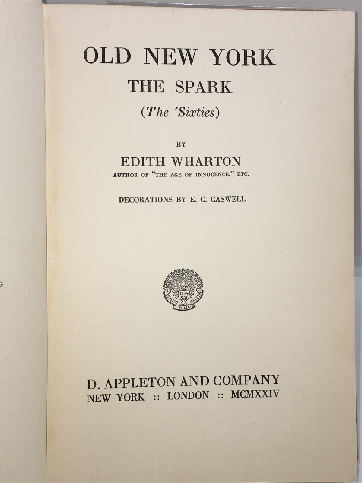Rare 1924 Edith Wharton First Edition Old New York 4 Book Set, 1 SIGNED!! HCDJ
