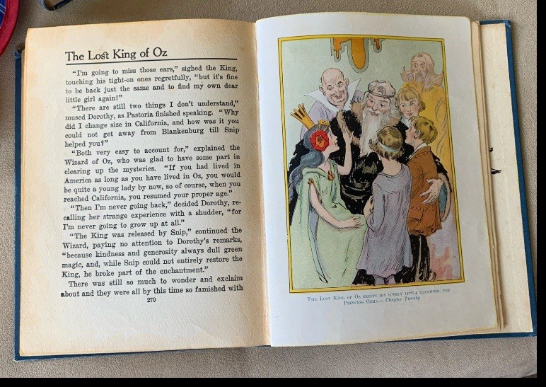 The Lost King of Oz Book 1925 Reilly Lee HC Ruth Plumly Thompson 12 Color Plates