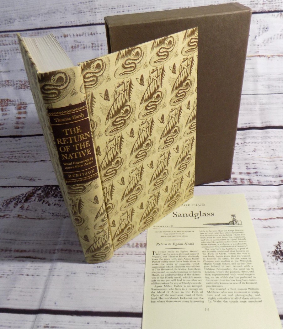 The Return of the Native Thomas Hardy 1970 Heritage Press Slipcase + Sandglass