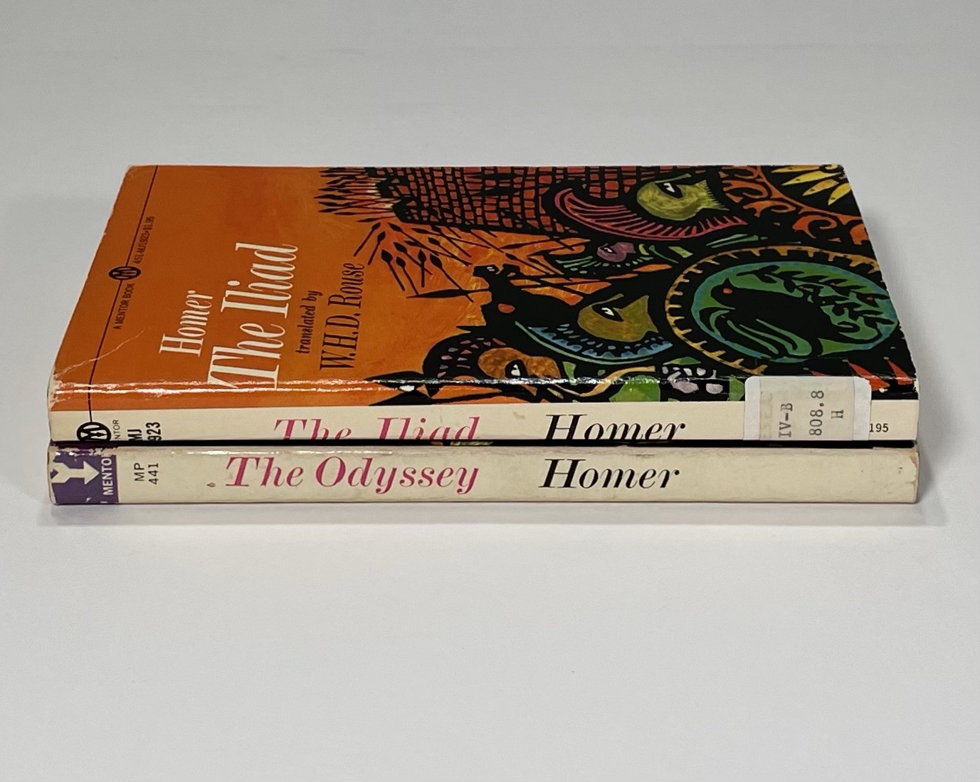 HOMER The Iliad and The Odyssey Mentor Paperback W.H.D. Rouse Translated Vtg