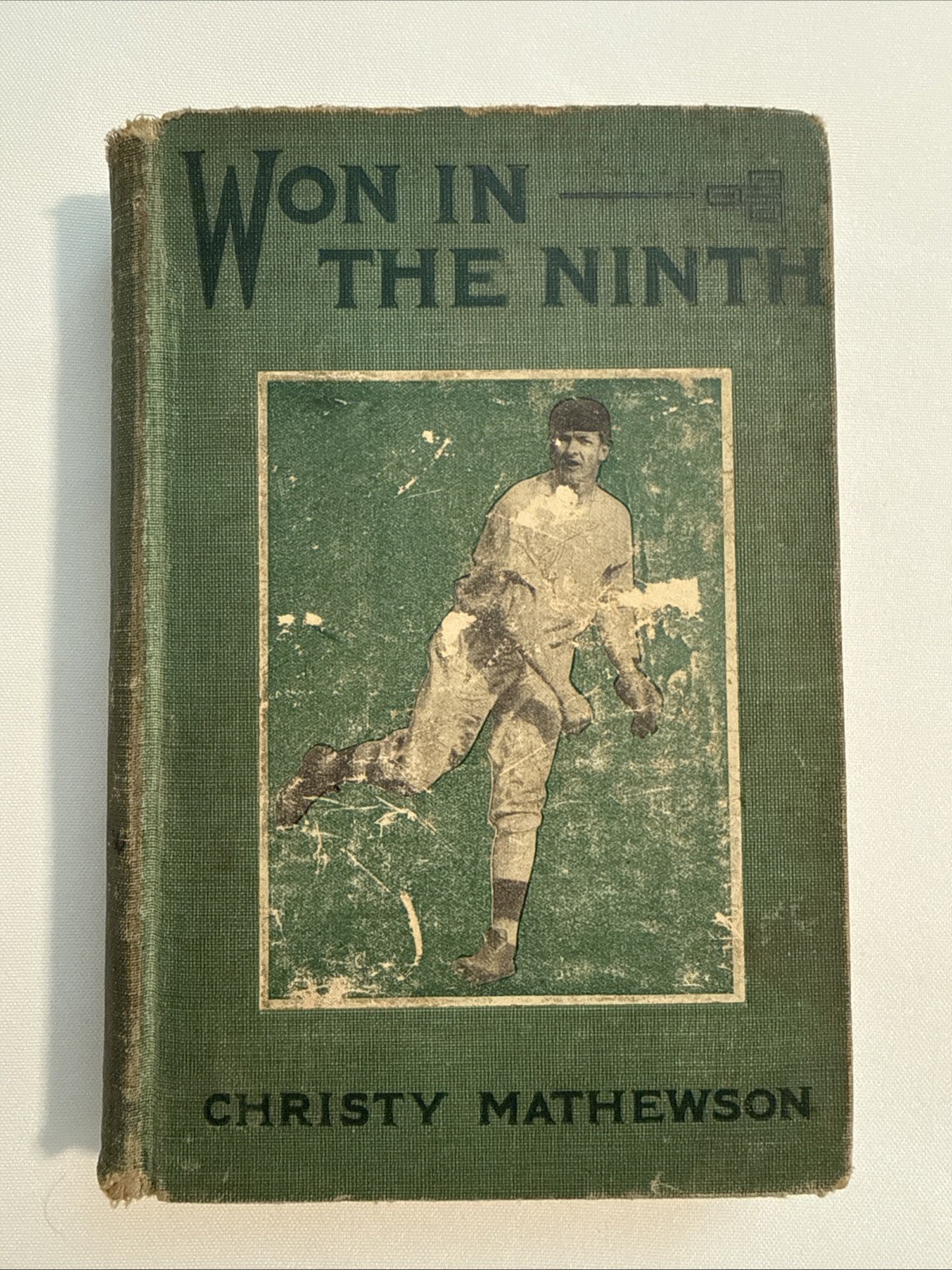 Vtg-WON IN THE NINTH by Christy Mathewson 1910 1st Edition-HC Book-PAGES MISSING