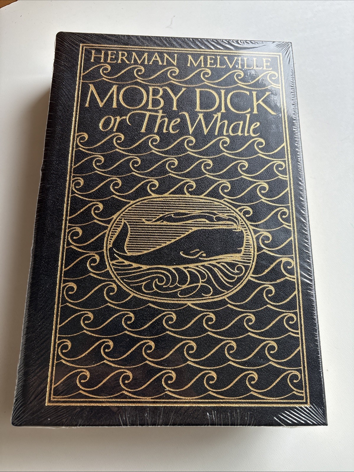 SEALED Moby Dick the Whale Herman Melville Collectors Edition Leather Gold 1977