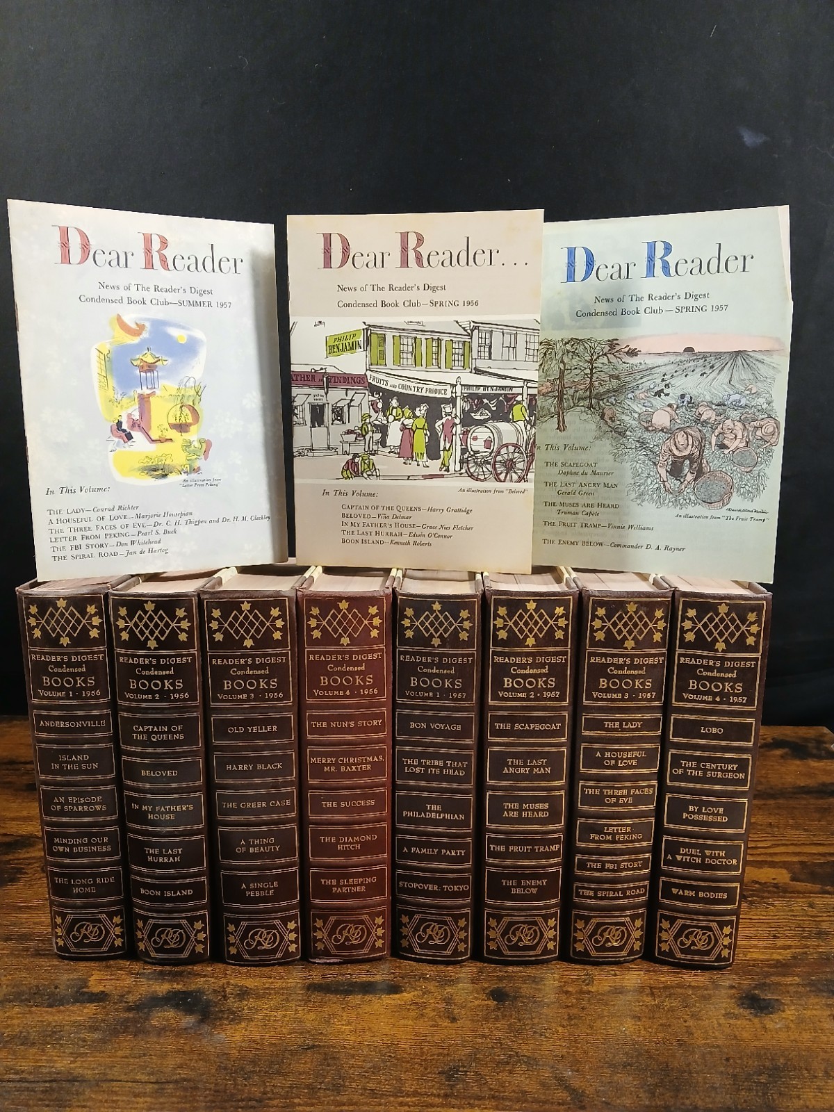 READER’S DIGEST 1950s Condensed Books Lot Of 8 1956 1-4 57 Vol 1-4 First Edition