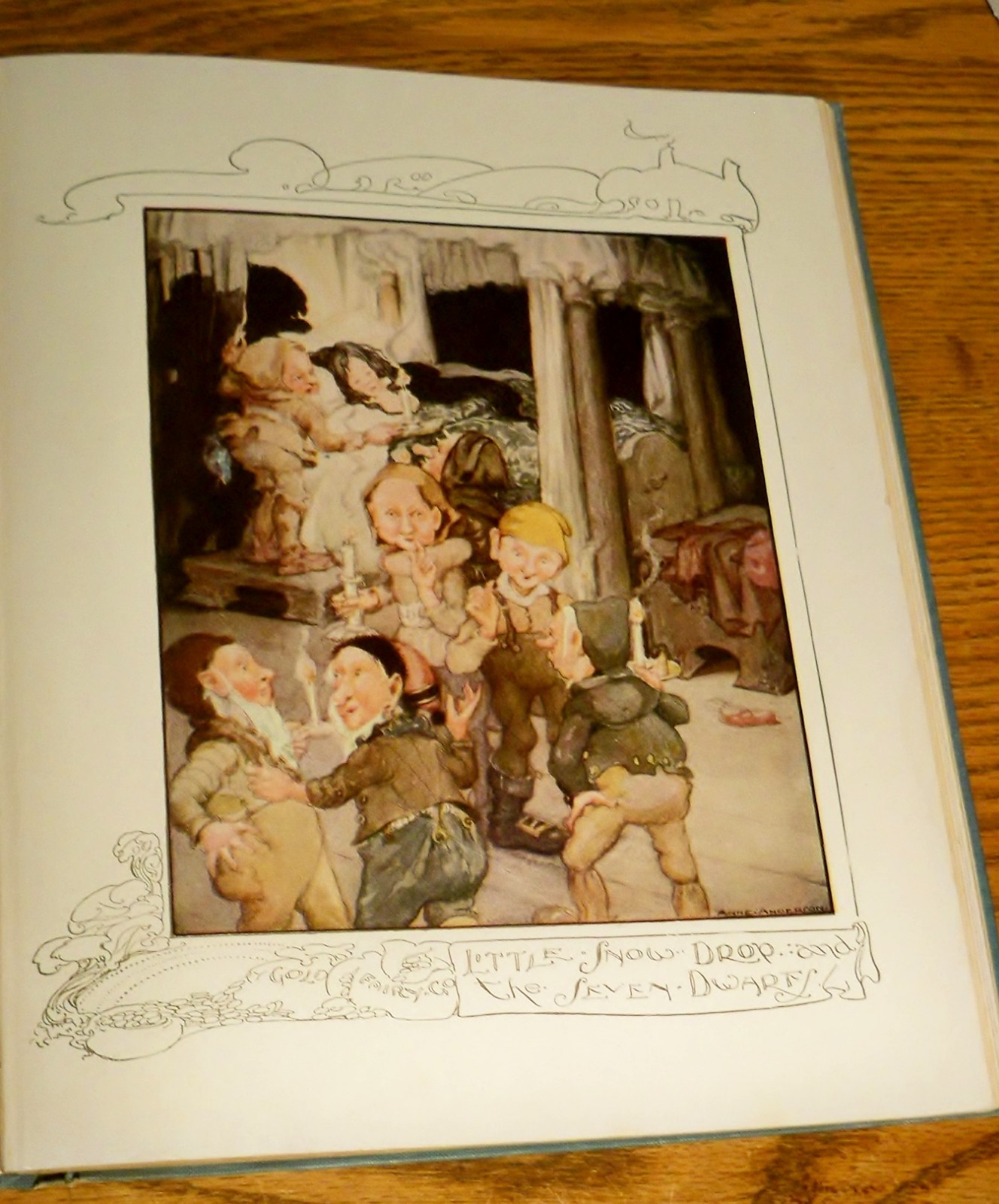 OLD OLD FAIRY TALES 1932 Anne Anderson CINDERELLA Snow White Rapunzel 11 Color