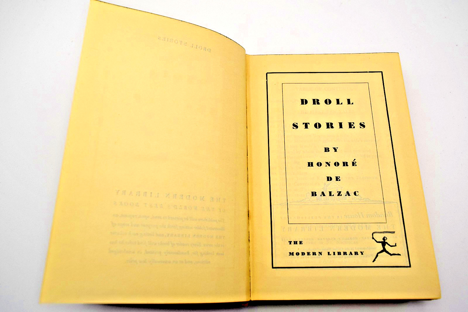 Droll Stories by Honoré de Balzac, Modern Library, 1930s ed., HC – very good
