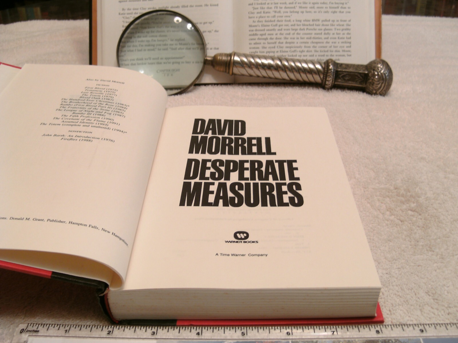 David Morrell *DESPERATE MEASURES* HC/DJ 1st Edition – 1st Printing