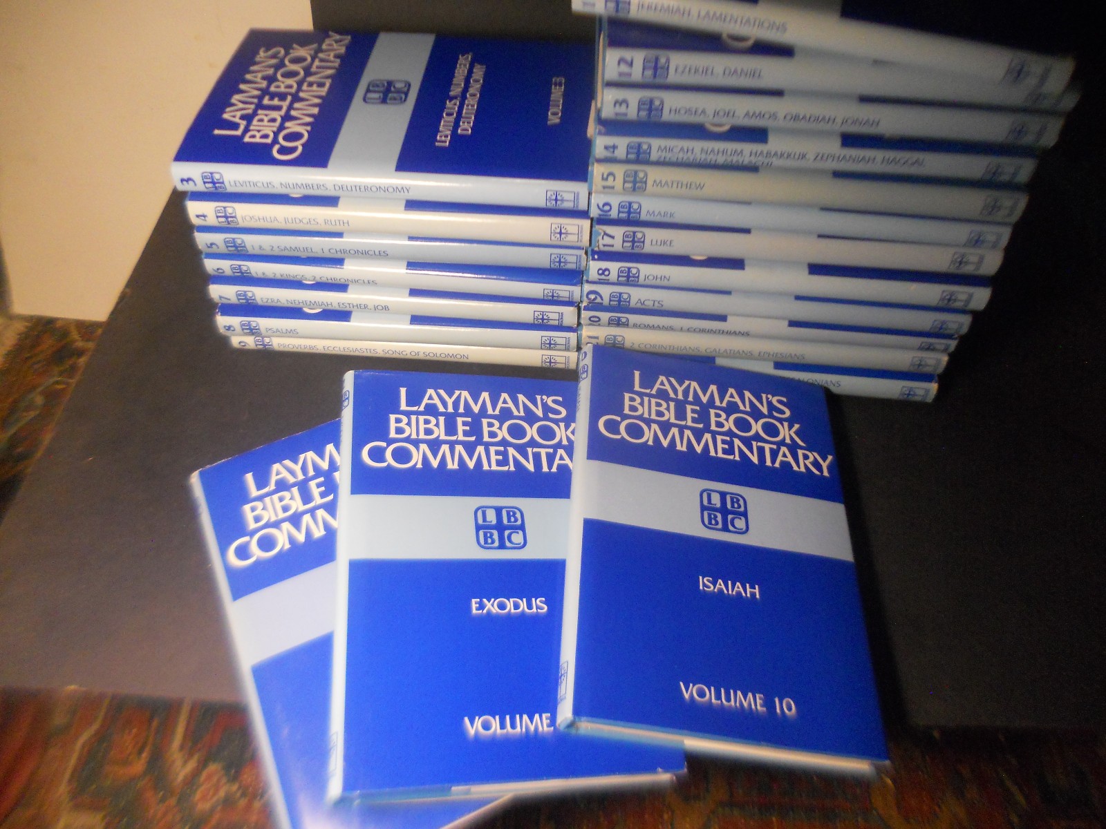 LAYMAN’S BIBLE BOOK COMMENTARY Vols 1-22 HB DJ 1978 Incompl Set Christianity
