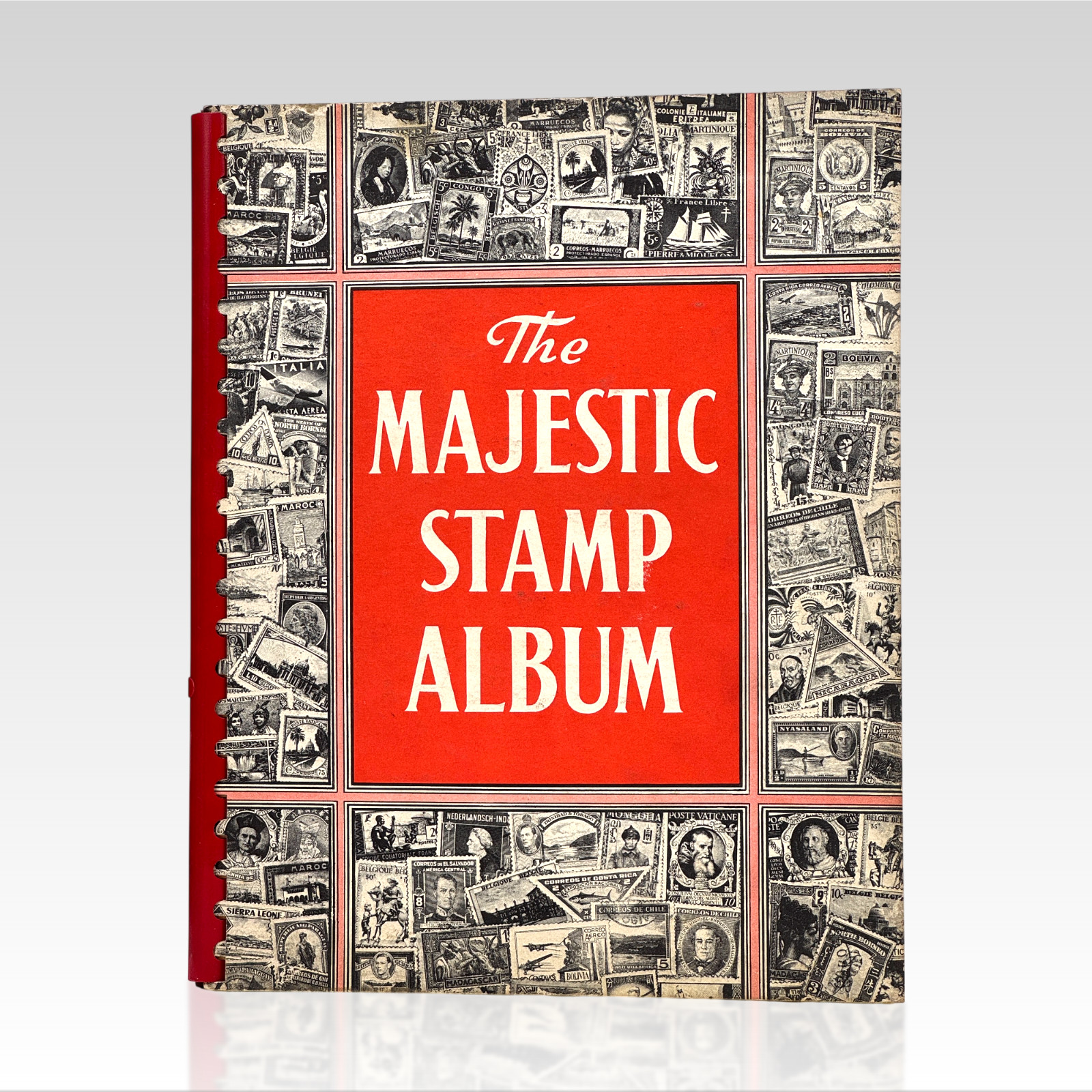The Majestic Stamp Album (Partly filled in with stamps) HC
