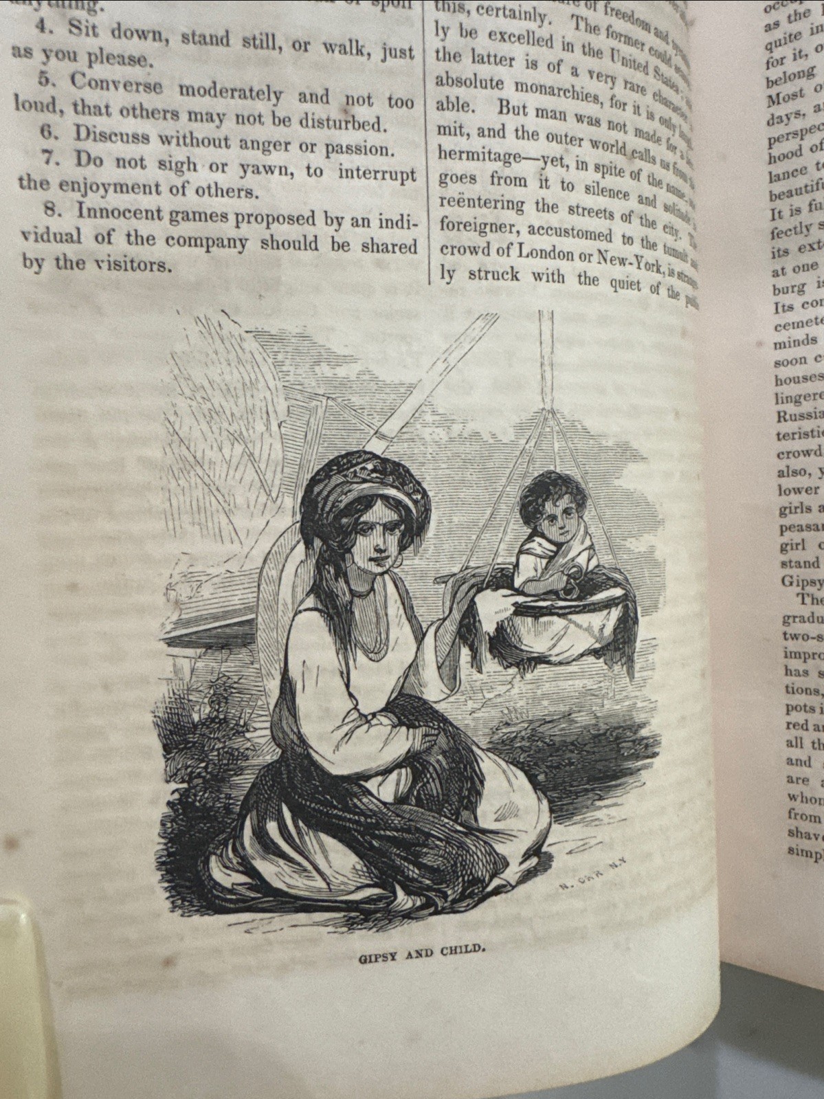 The National Magazine, Vol. V : July-December 1854 (3-Quarter Leather, HC 1854)