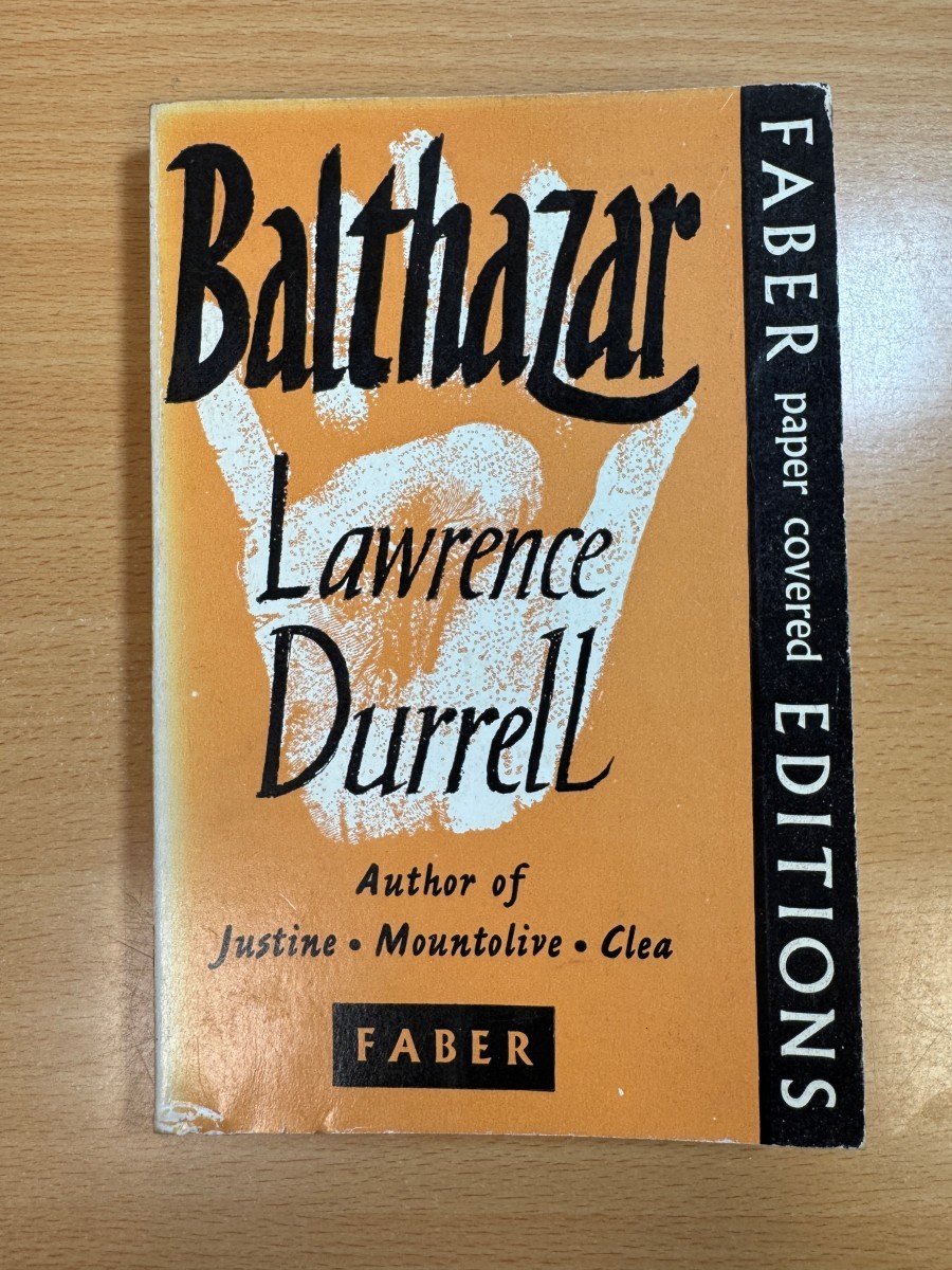 Balthazar by Lawrence Durrell 1958 Paperback Faber and Faber