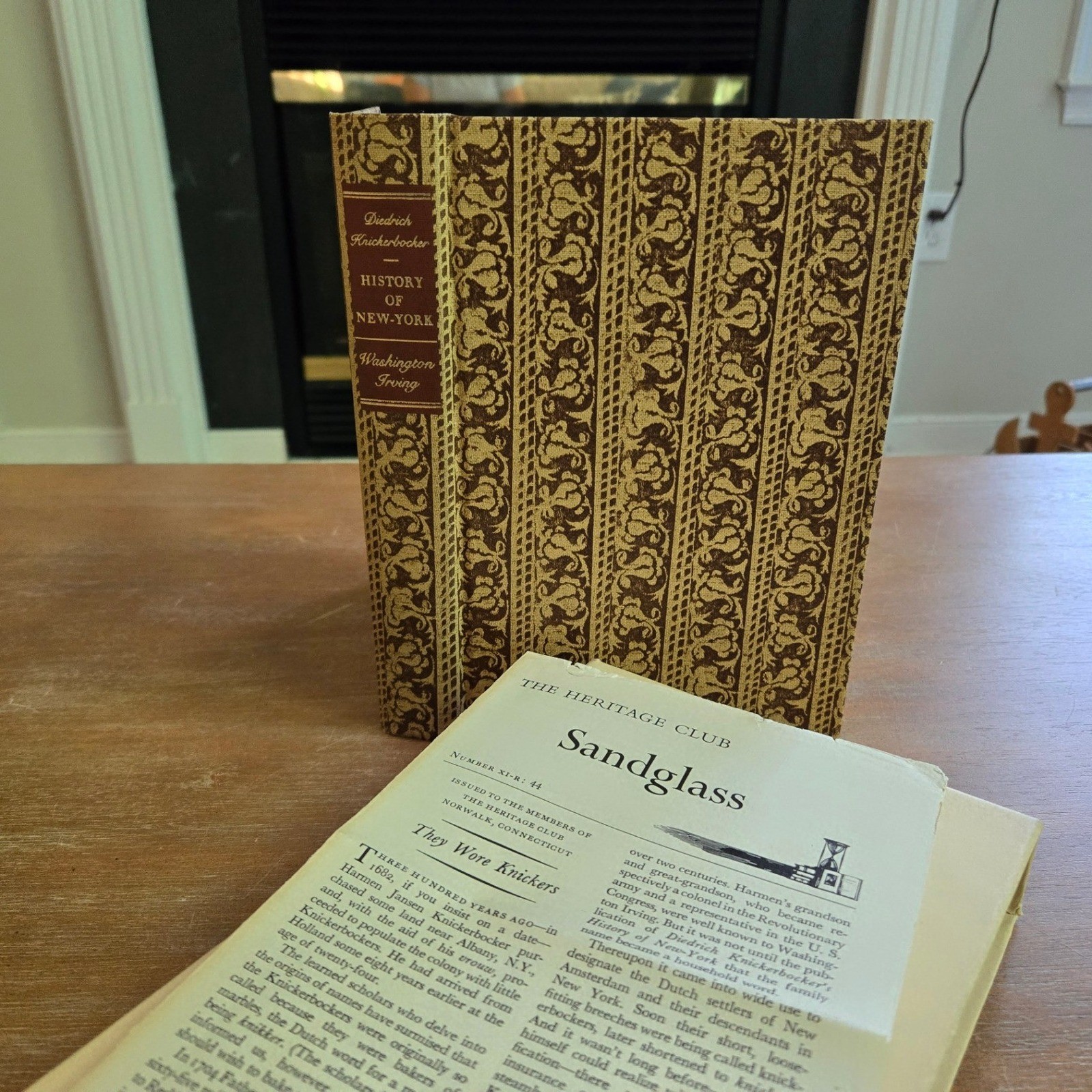 Heritage Press History of New York Washington Irving Illustrated Book Slip cover