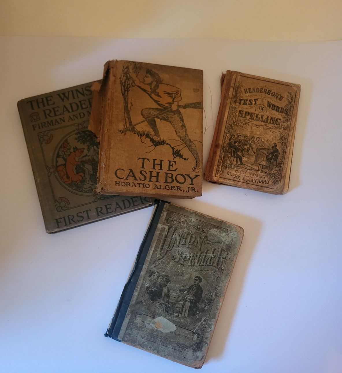 Antique Book (4 BkS) inc. The Cash Boy (1910, Hardcover) Horatio AlgerJr Vintage