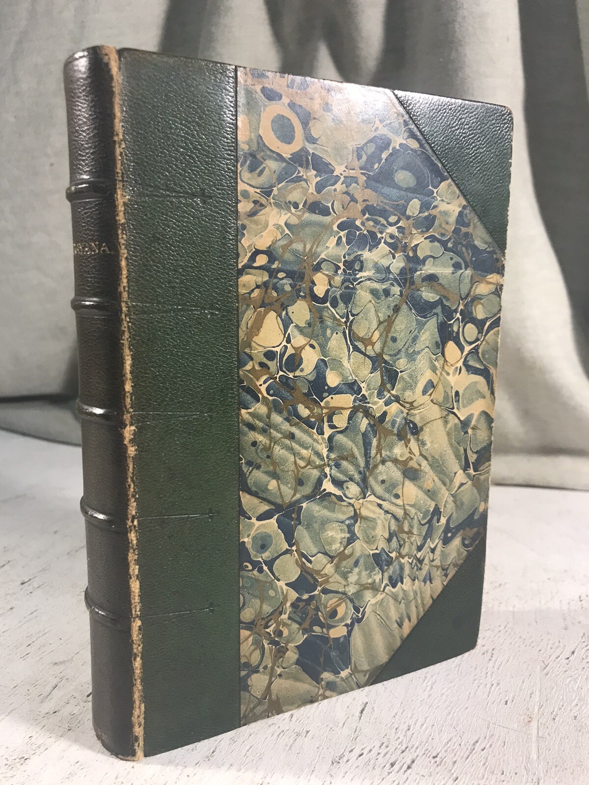 Thackerayana: Notes & Anecdotes William Makepeace Thackeray Antique Leather Book