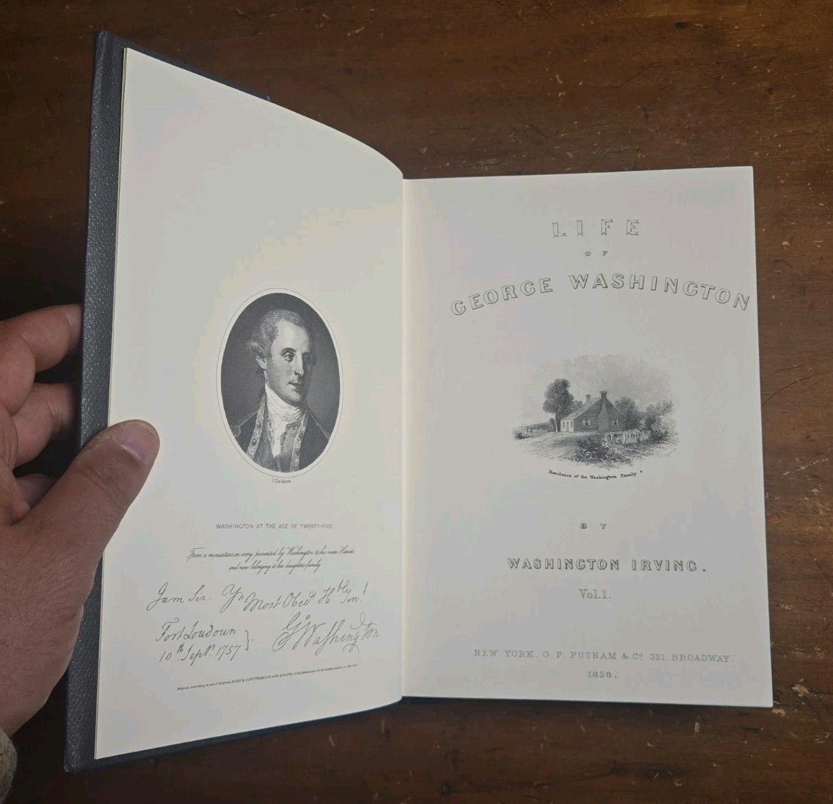 Easton Press – The Life of George Washington by Washington Irving, 5 Vol. LMTD