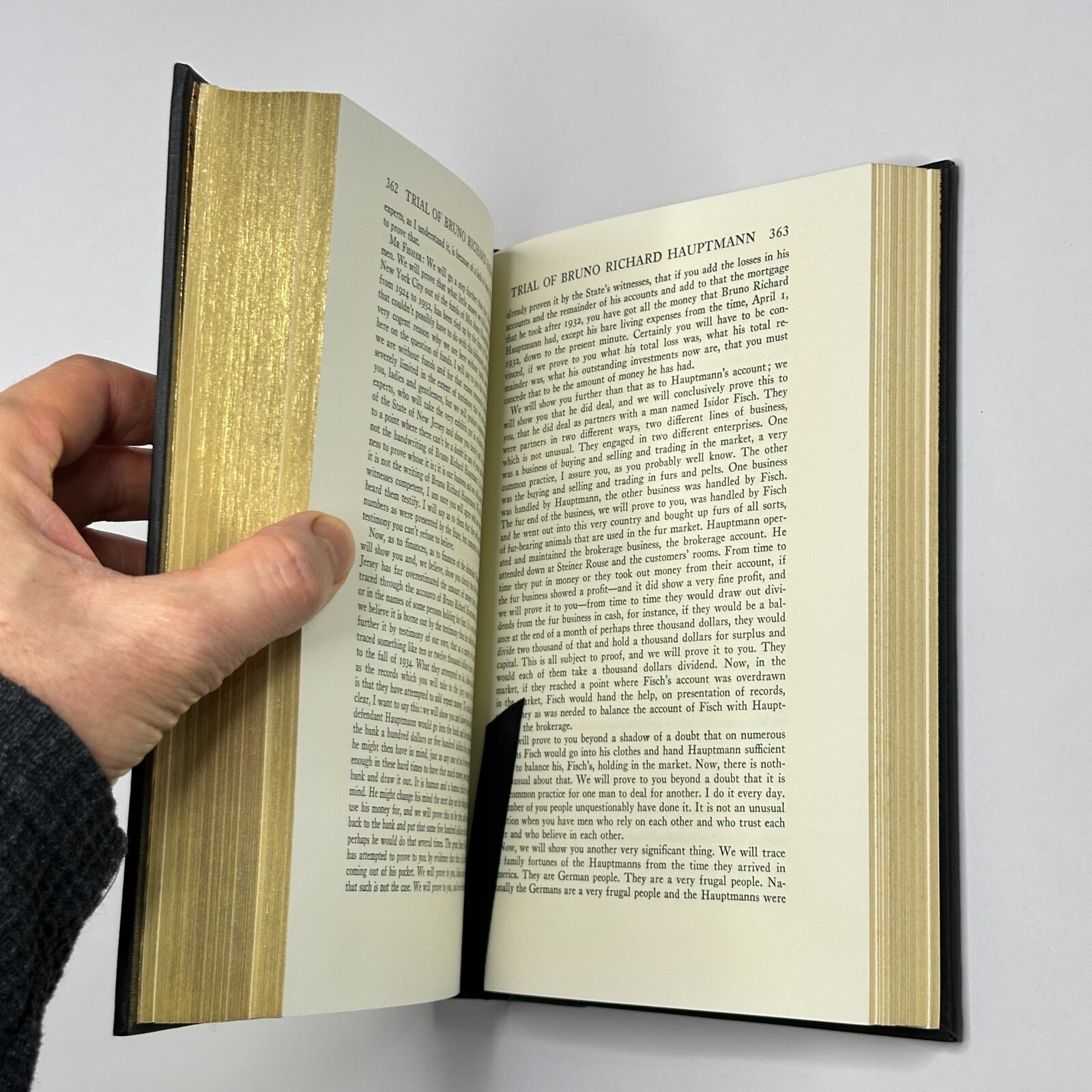 Notable Trials “The Lindbergh Kidnapping Case” (1989, Quarter Bound Leather)