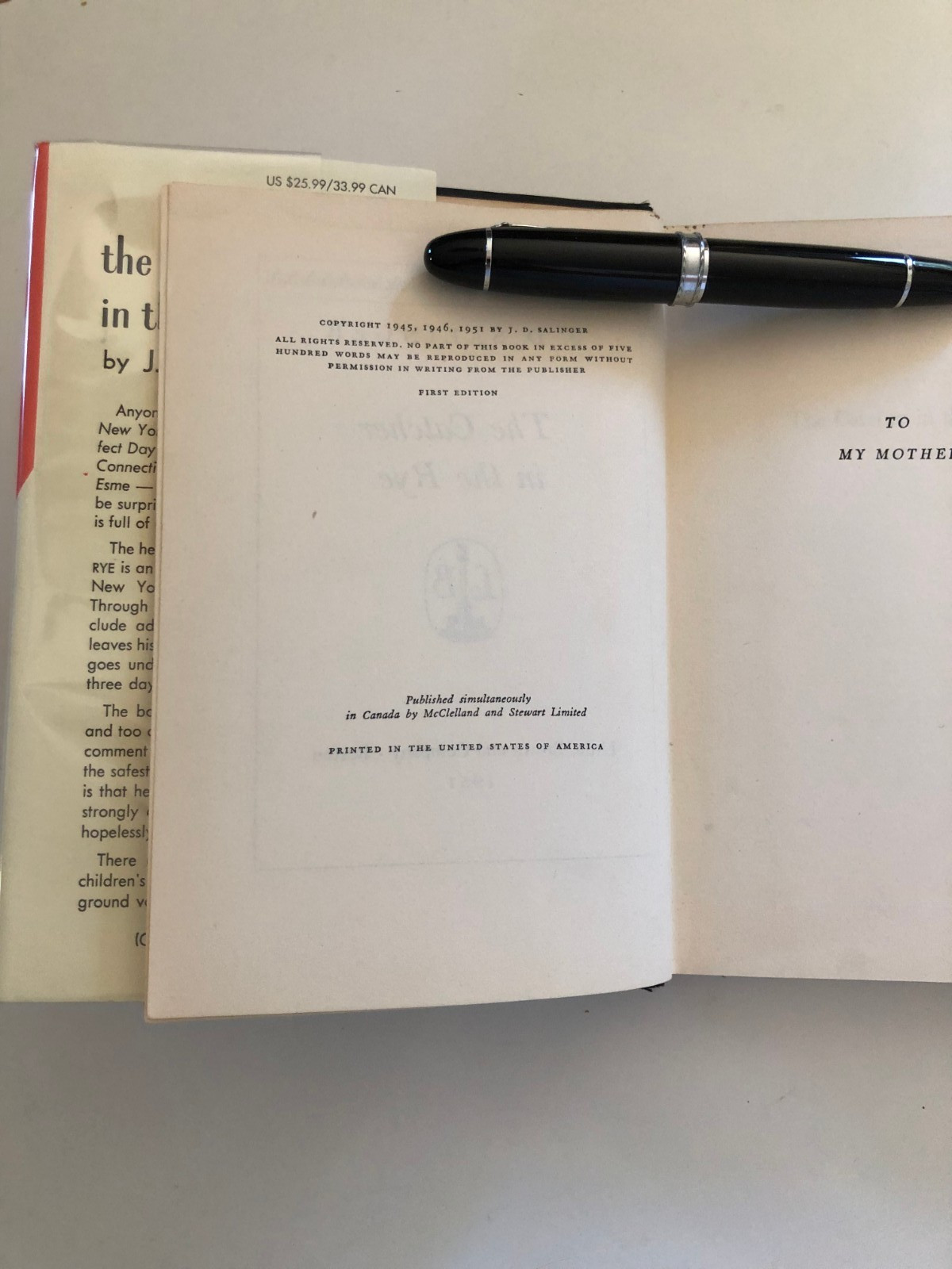 The Catcher in the Rye RARE J.D. Salinger First Edition 1951