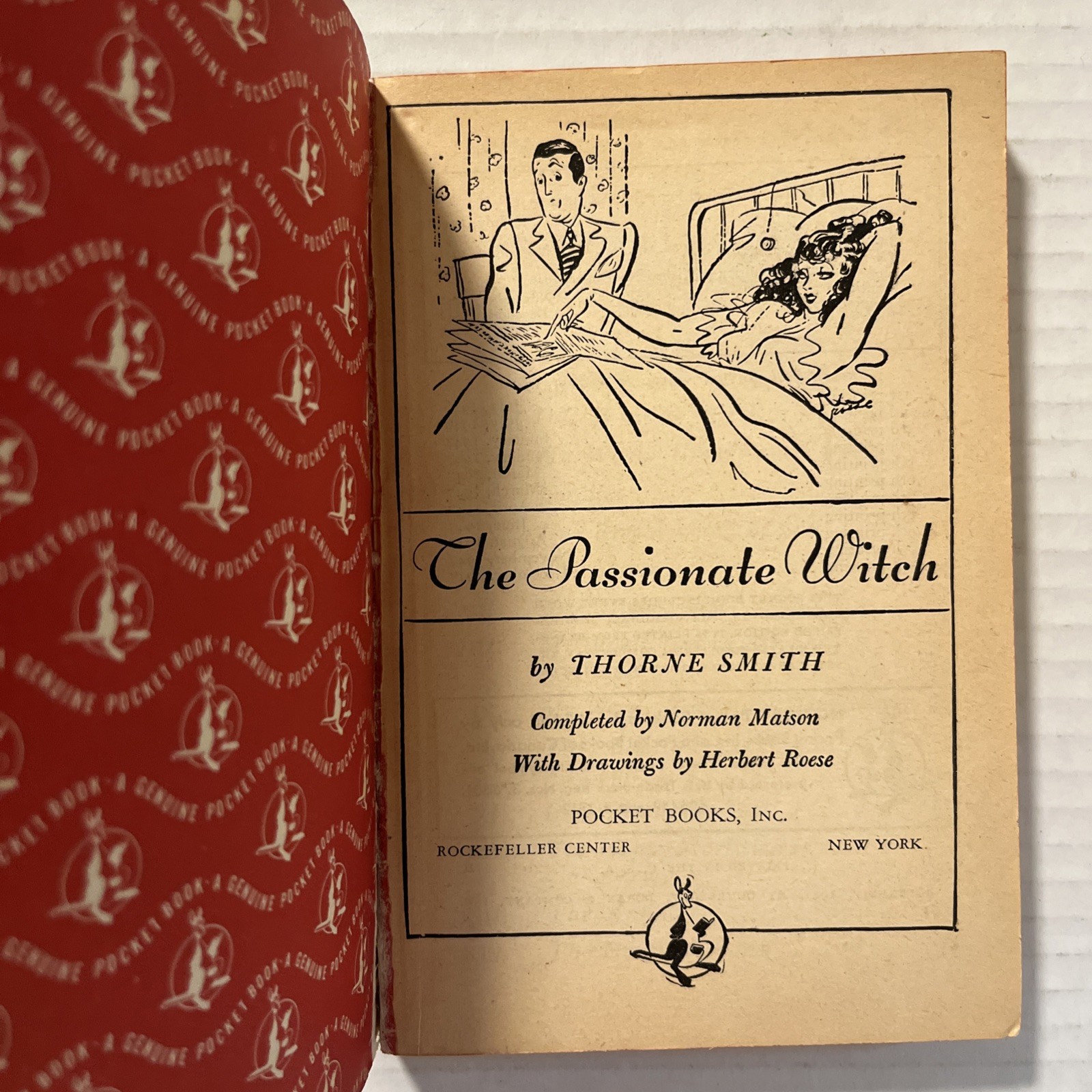 The Passionate Witch by Thorne Smith & Norman Matson-Pocket 401-1949 12th Print