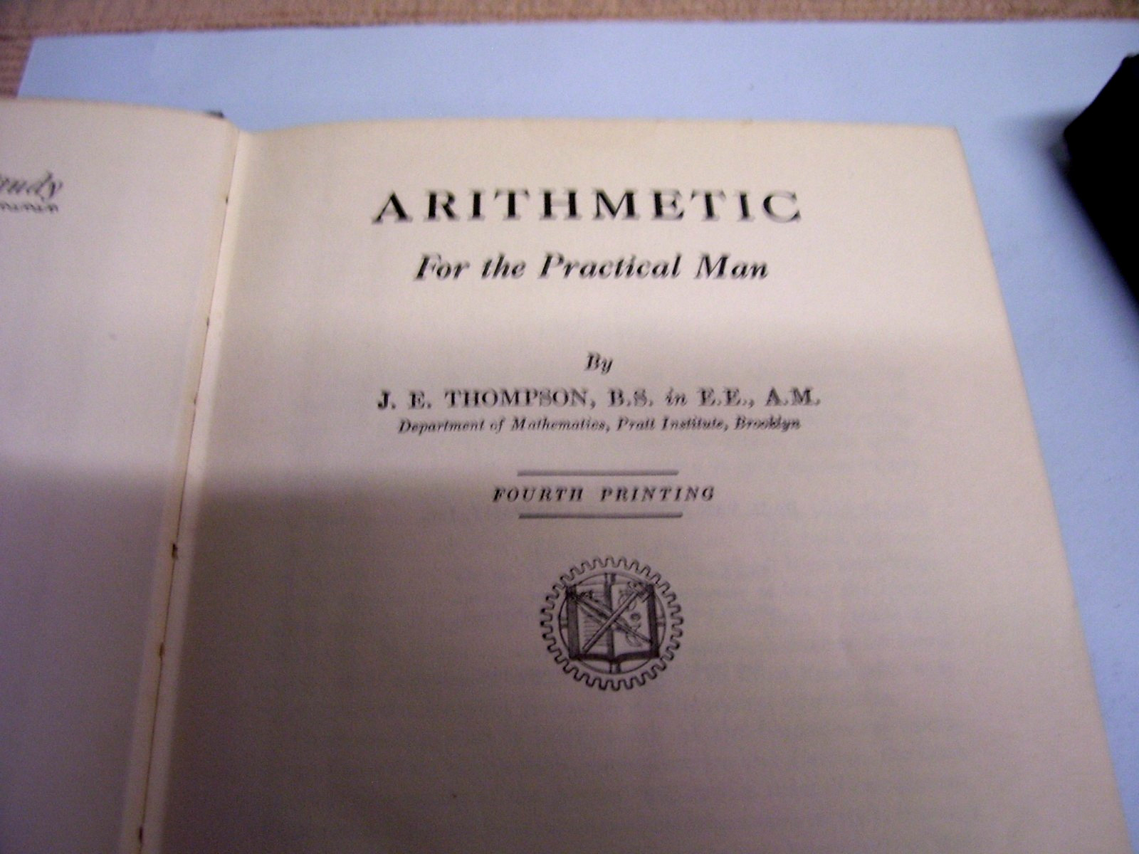 Set 4 Mathematics for Self Study by JE Thompson 1931 Printed USA Blue Cloth READ