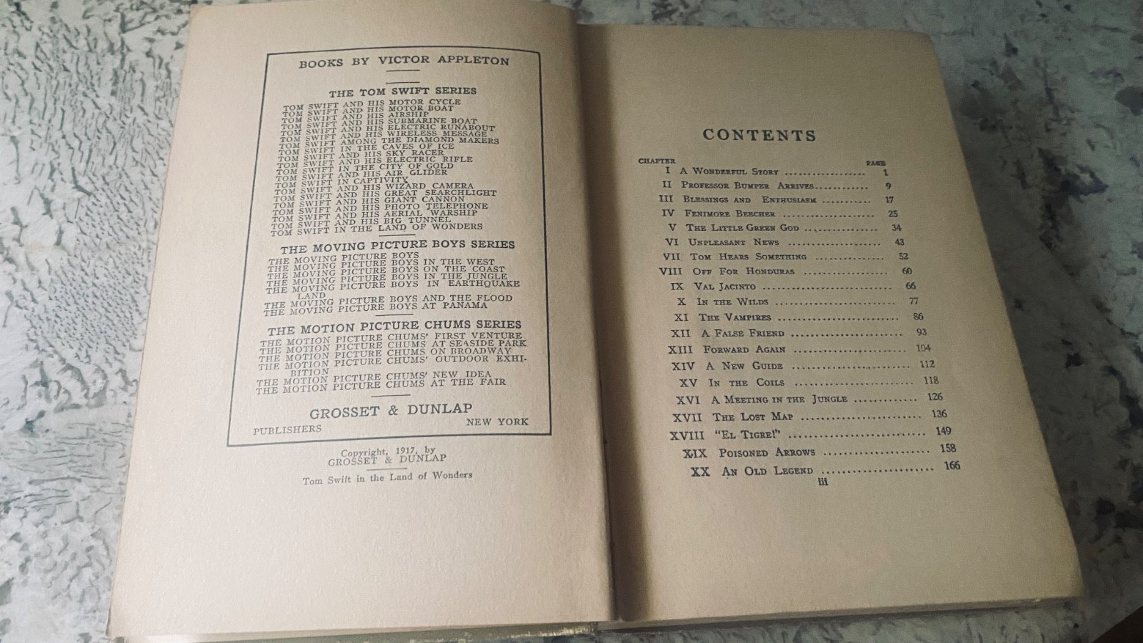 Tom Swift In The Land of Wonders Victor Appleton Illustrated Hardcover 1917