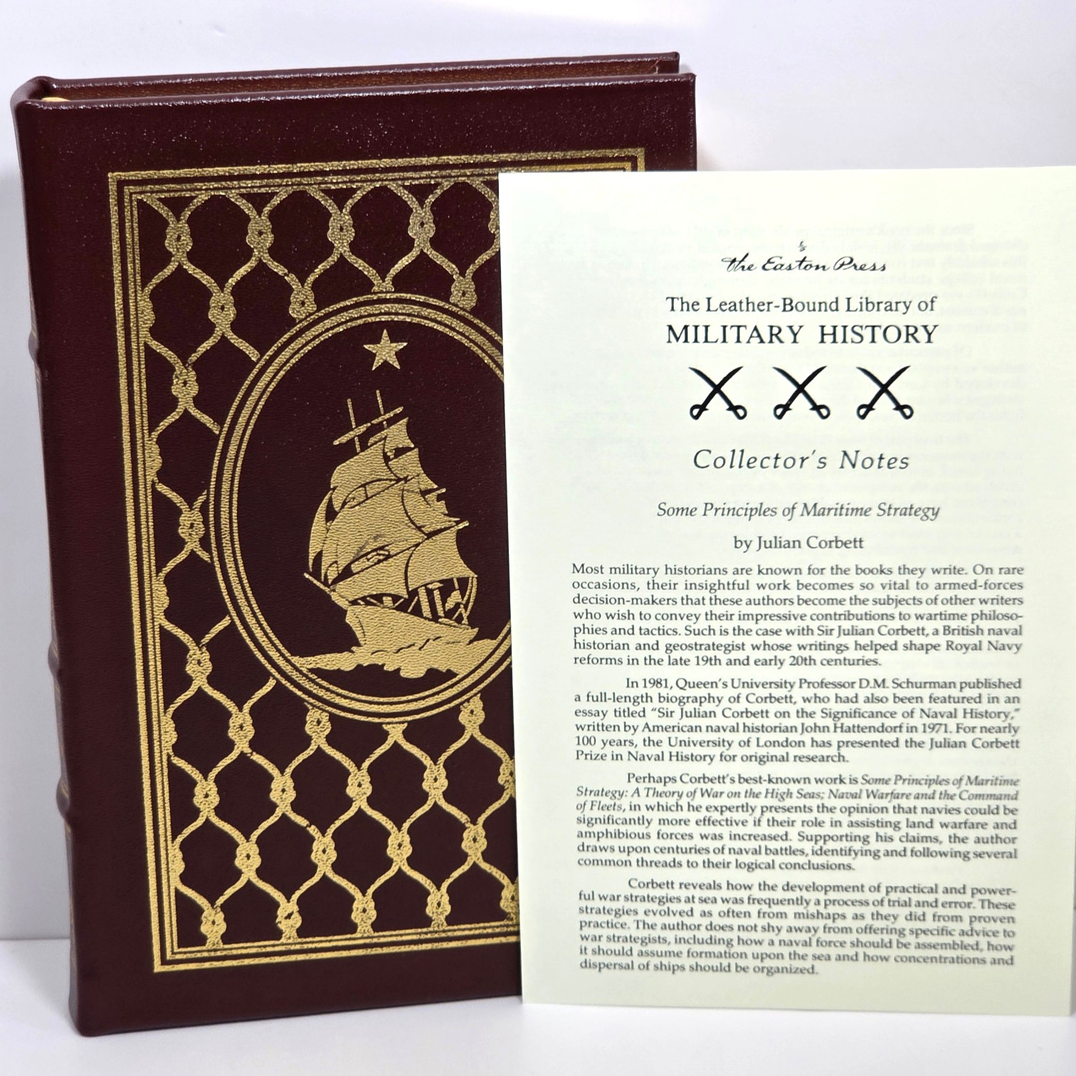Easton Press Some Principles Of Maritime Strategy Corbett Leather Naval War Note