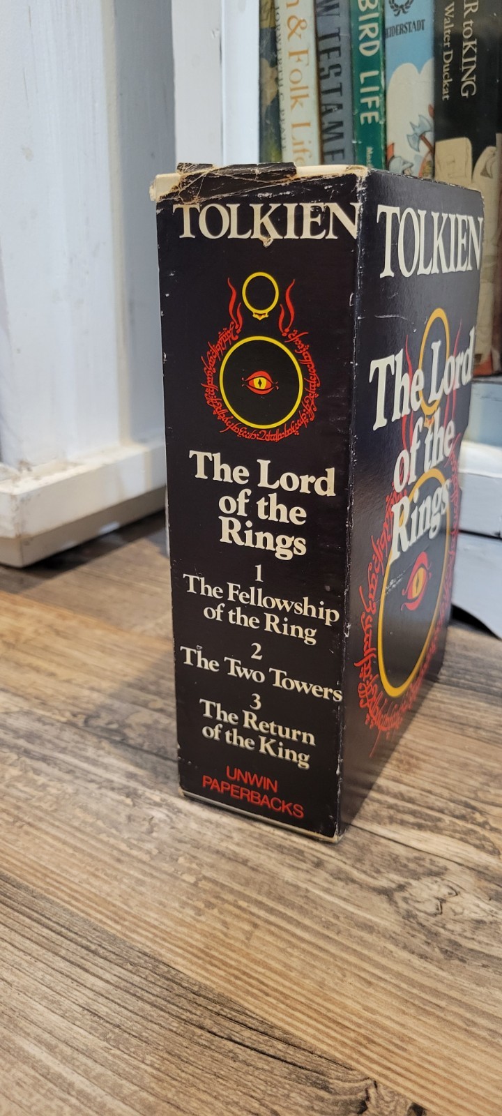 1976 Vintage Unwin Boxed Set Lord Of The Rings Paperback J.R.R. Tolkien