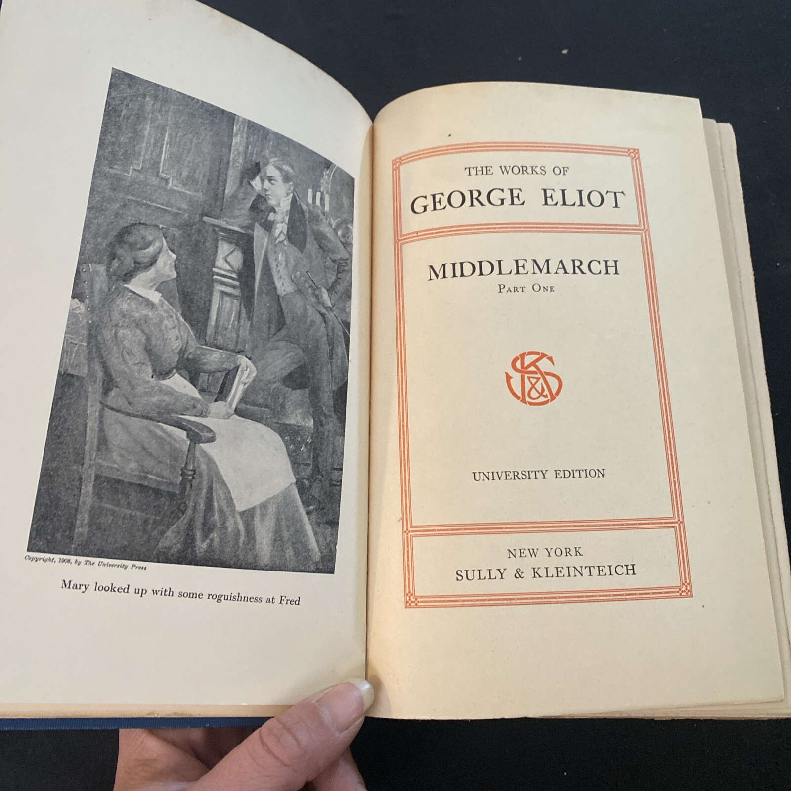 George Elliot Part V University Edition Cambridge MA Adam Middlemarch I-II