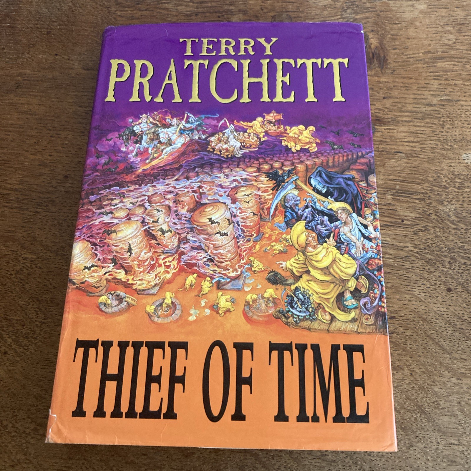 Terry Pratchett 2001 Signed First Edition Thief Of Time Hardback Discworld