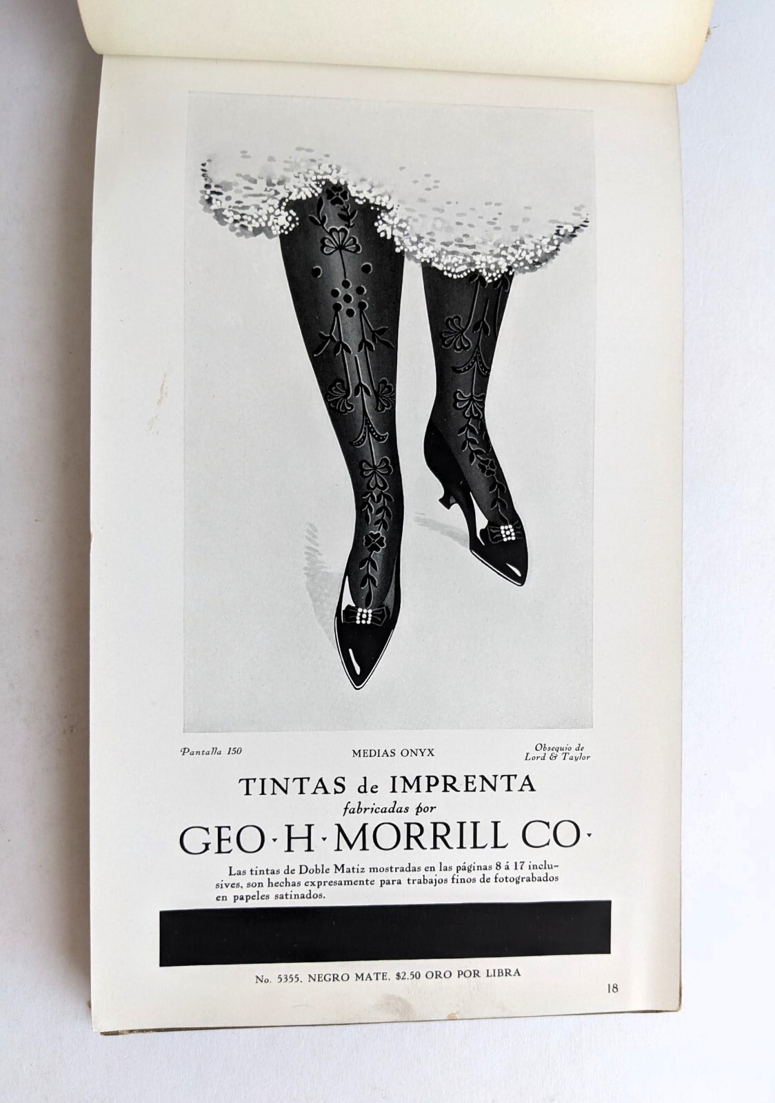 PRINTING INK CATALOG for SOUTH AMERICA & MEXICO PUBLISHERS with 100 SAMPLES 1920