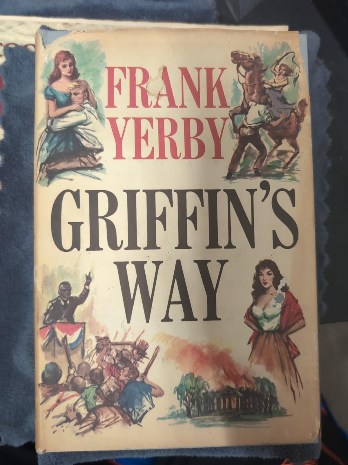 Griffin’s Way, Frank Yerby, Dial Press BCE HC DJ 1962 Book Club Vintage