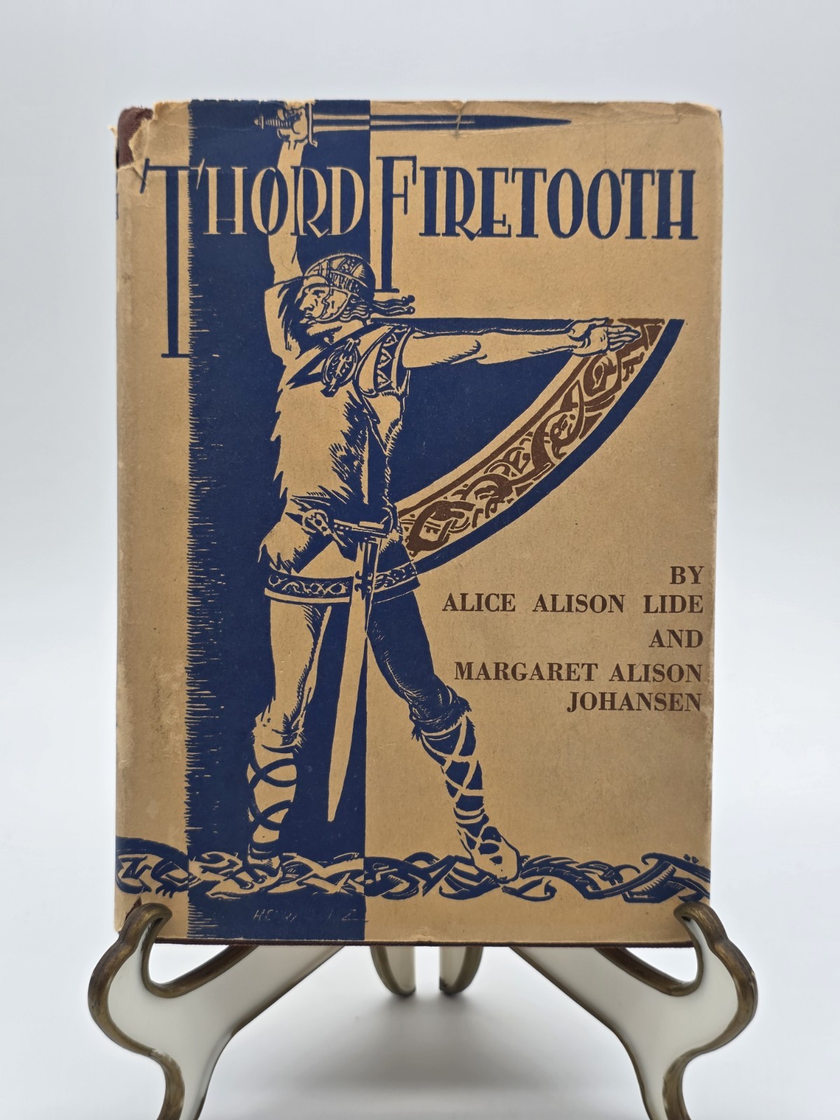 VTG Thord Firetooth Junior Literary Guild Hardcover Book 1937 Illustrated