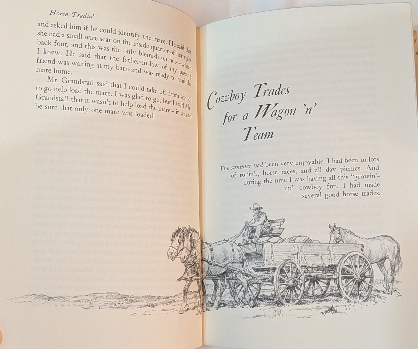 Vintage Book “Horse Tradin” by Ben K. Green, DVM-1978
