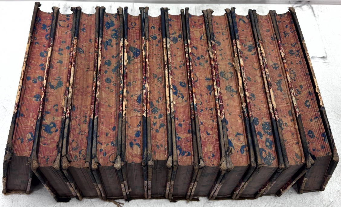 Antique Thomas Hardy 12 Vol Set P.F. Collier Leather Bound Wessex Tales