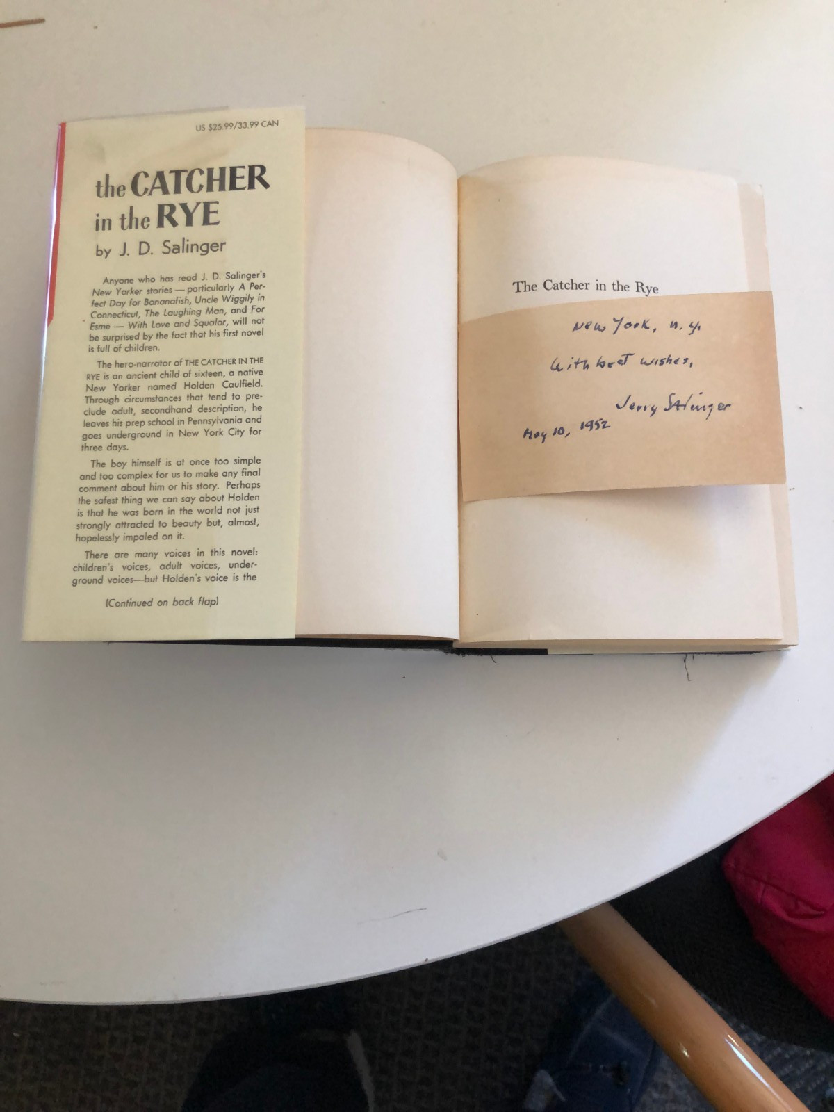 The Catcher in the Rye RARE J.D. Salinger First Edition 1951