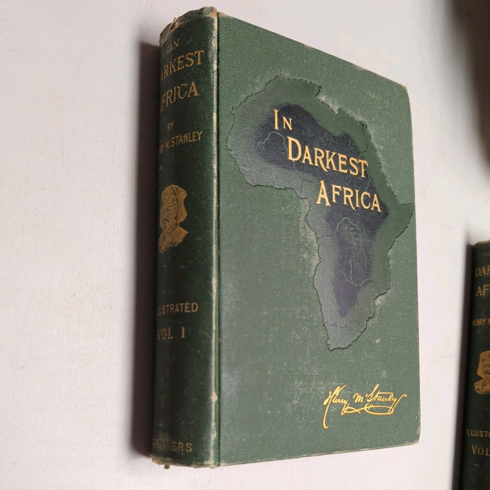 In Darkest Africa Henry M. Stanley 1st edition 2 Vol Set 1890 HC with All Maps
