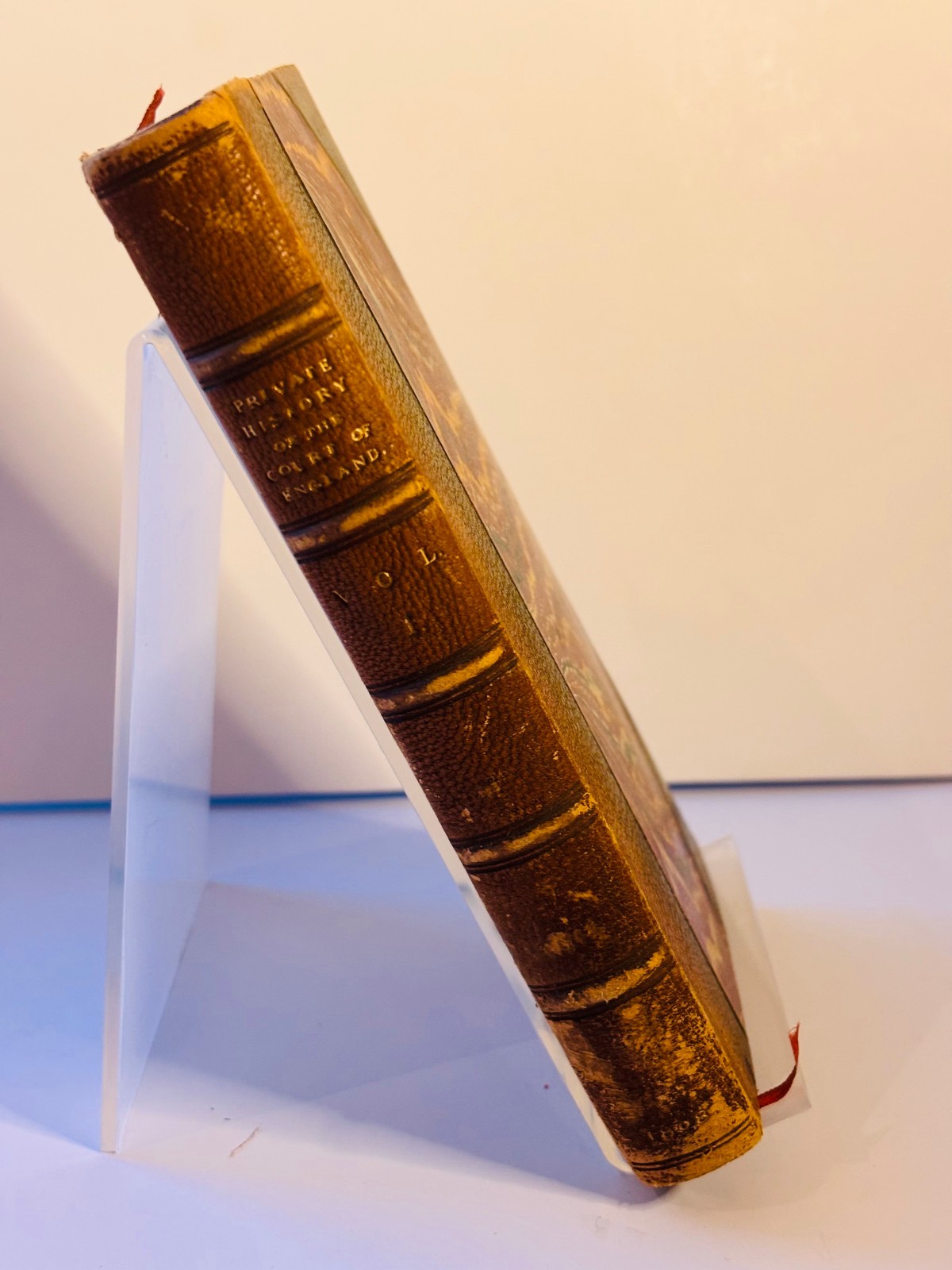 The Private History of the Court of England. Vol 1, 1808 HC Find Binding Antique